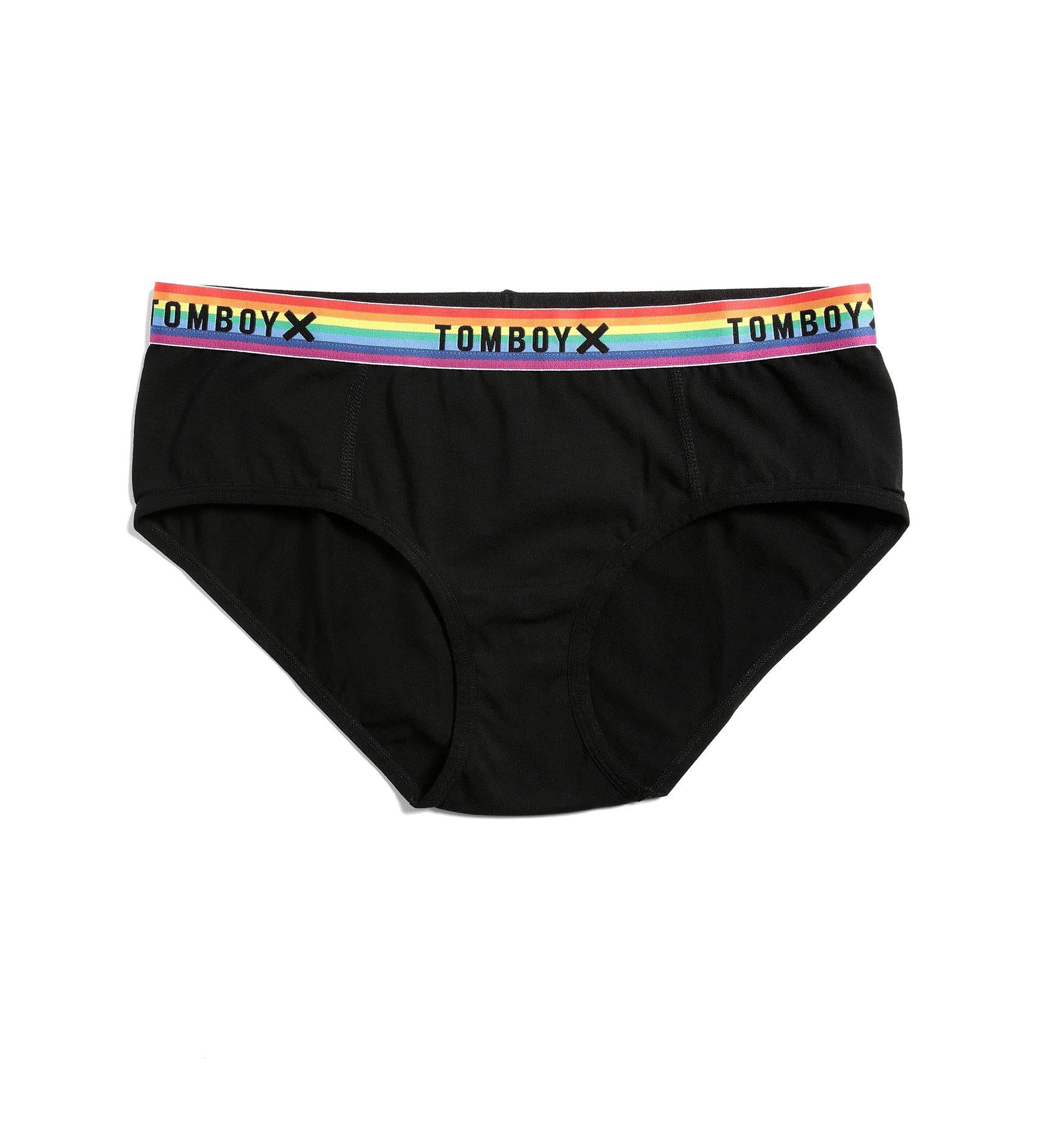 Exclusive: Hipster - Black Rainbow-Underwear-TomboyX