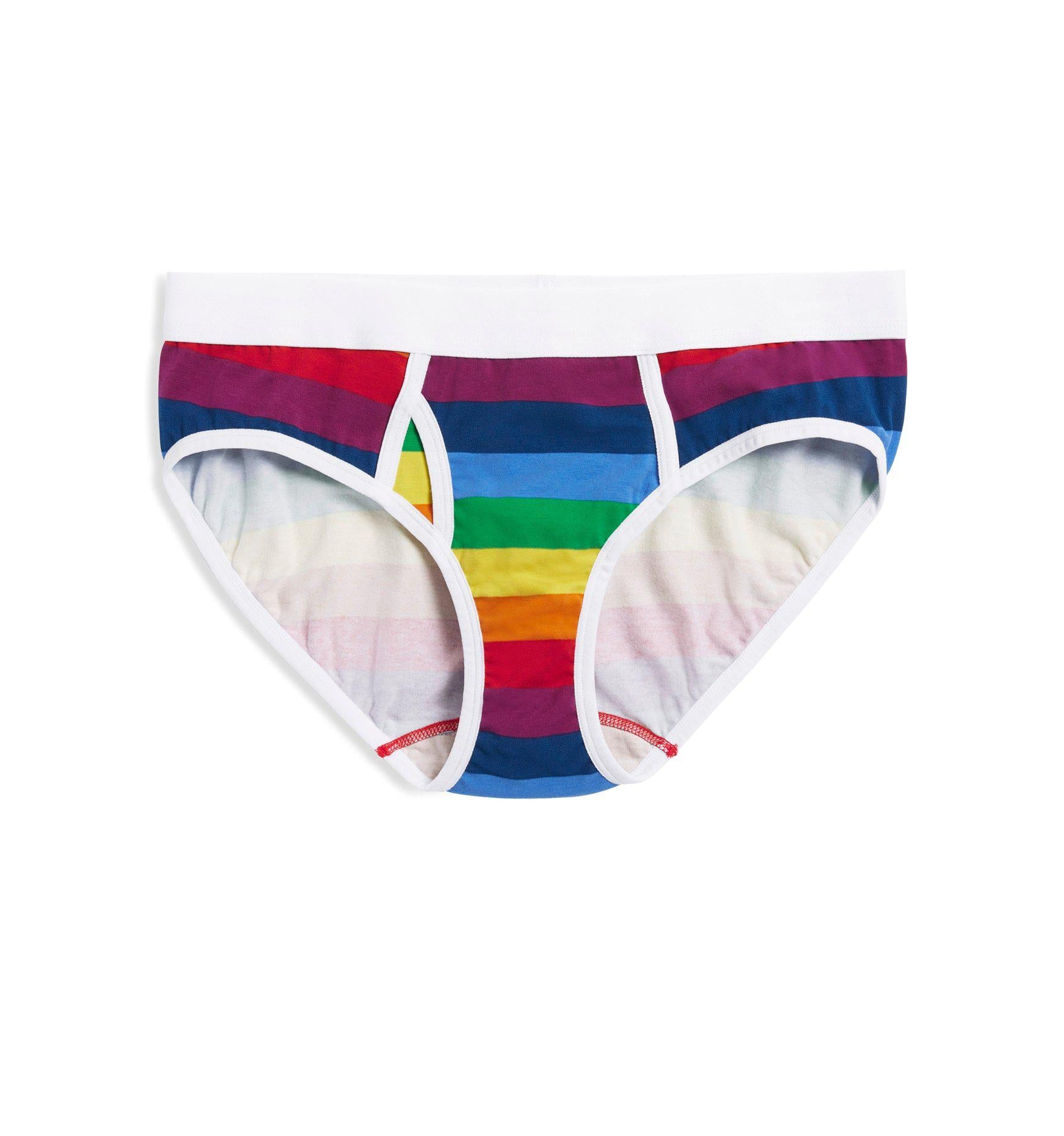Premium Photo  Front view briefs of rainbow color on a white background  lgbt