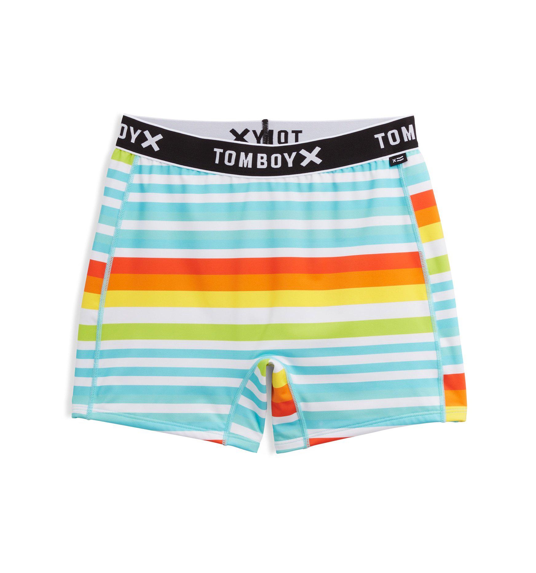 Swim 4.5" Shorts - Sunset Stripes-Swim-TomboyX