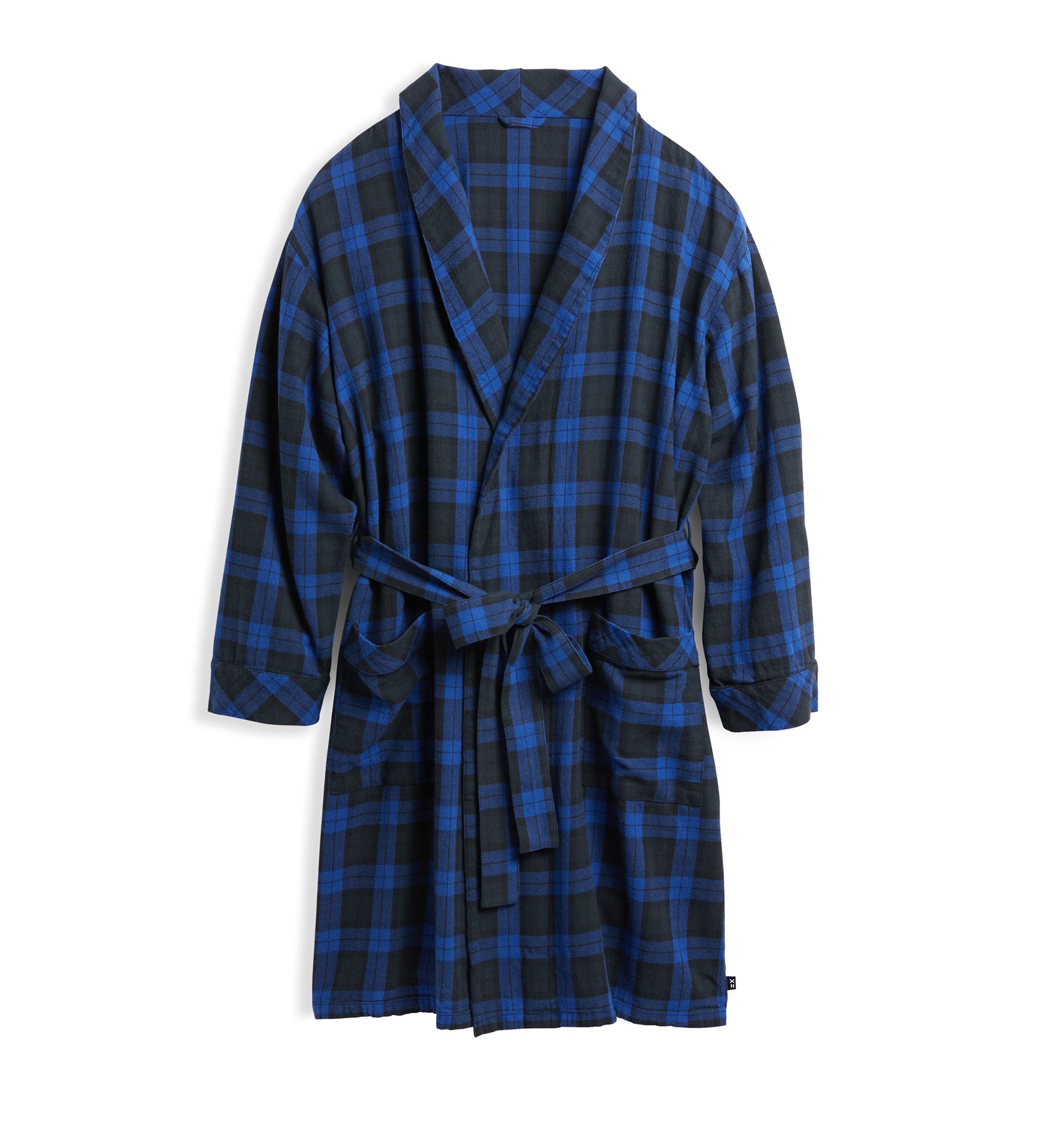 Cozy Flannel Robe LC - Midnight Plaid – TomboyX