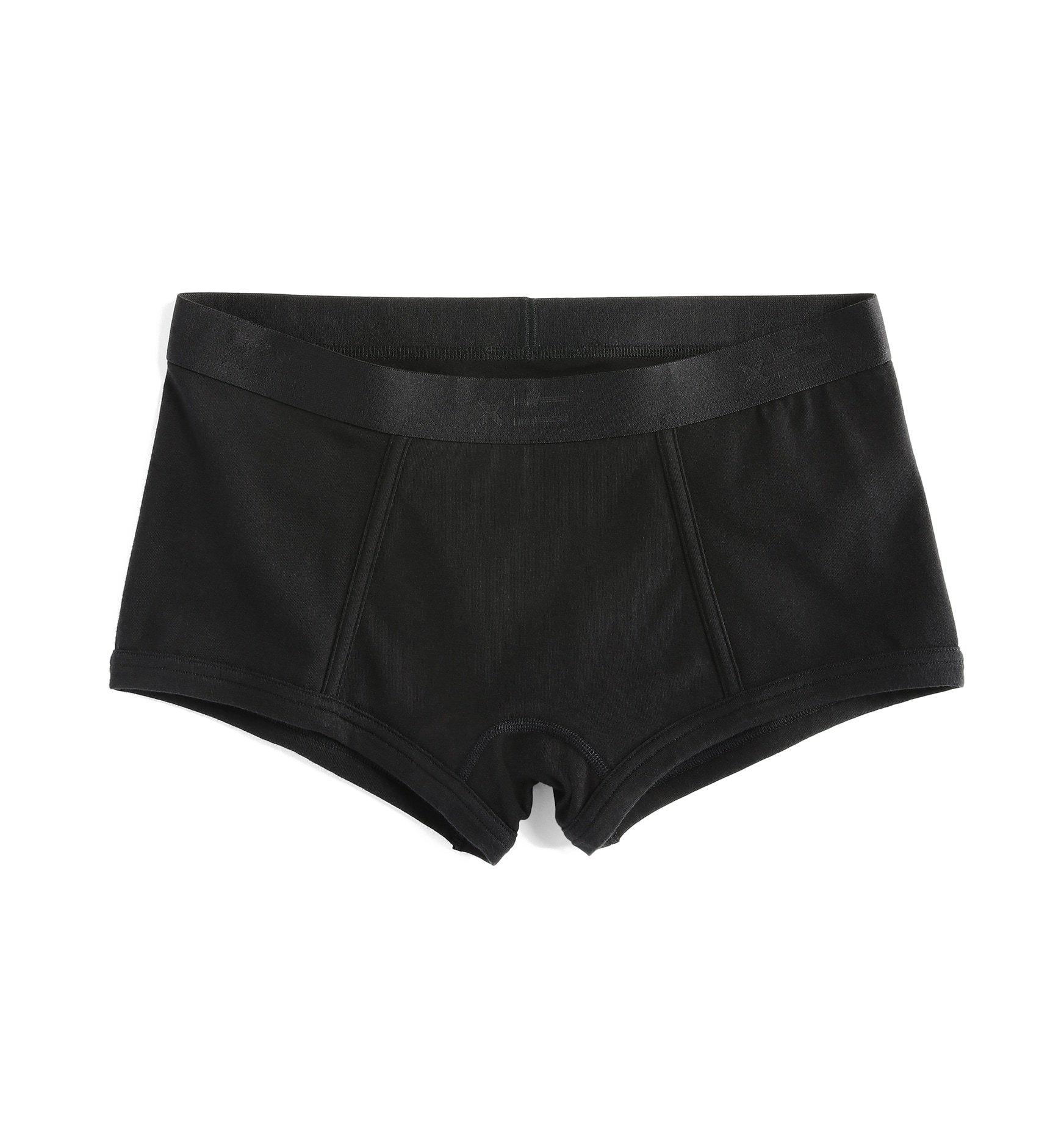 TomboyX Boy Shorts Underwear, Micromodal Stretchy and Soft All Day Comfort  (XS to 4X) (XS, TENCEL Modal Black) : : Clothing, Shoes &  Accessories