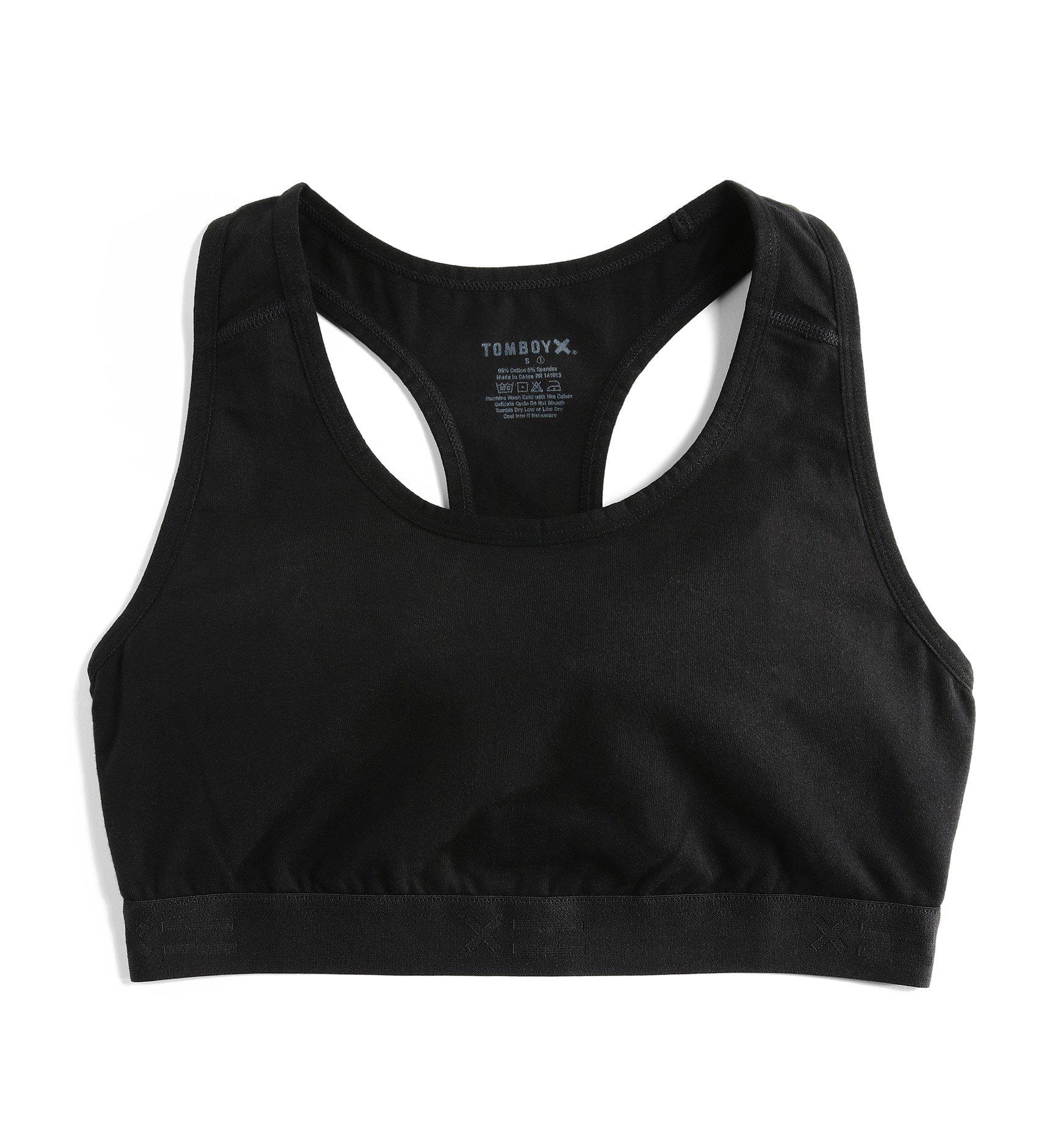 Racerback Soft Bra - X= Black-Bra-TomboyX