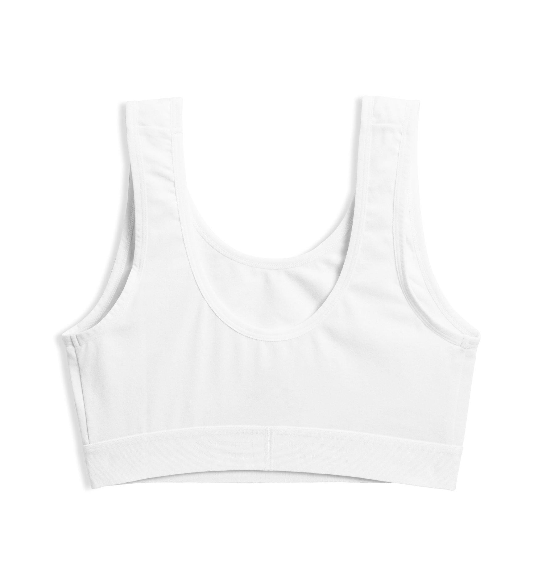 Essentials Soft Bra - X= White-Bra-TomboyX