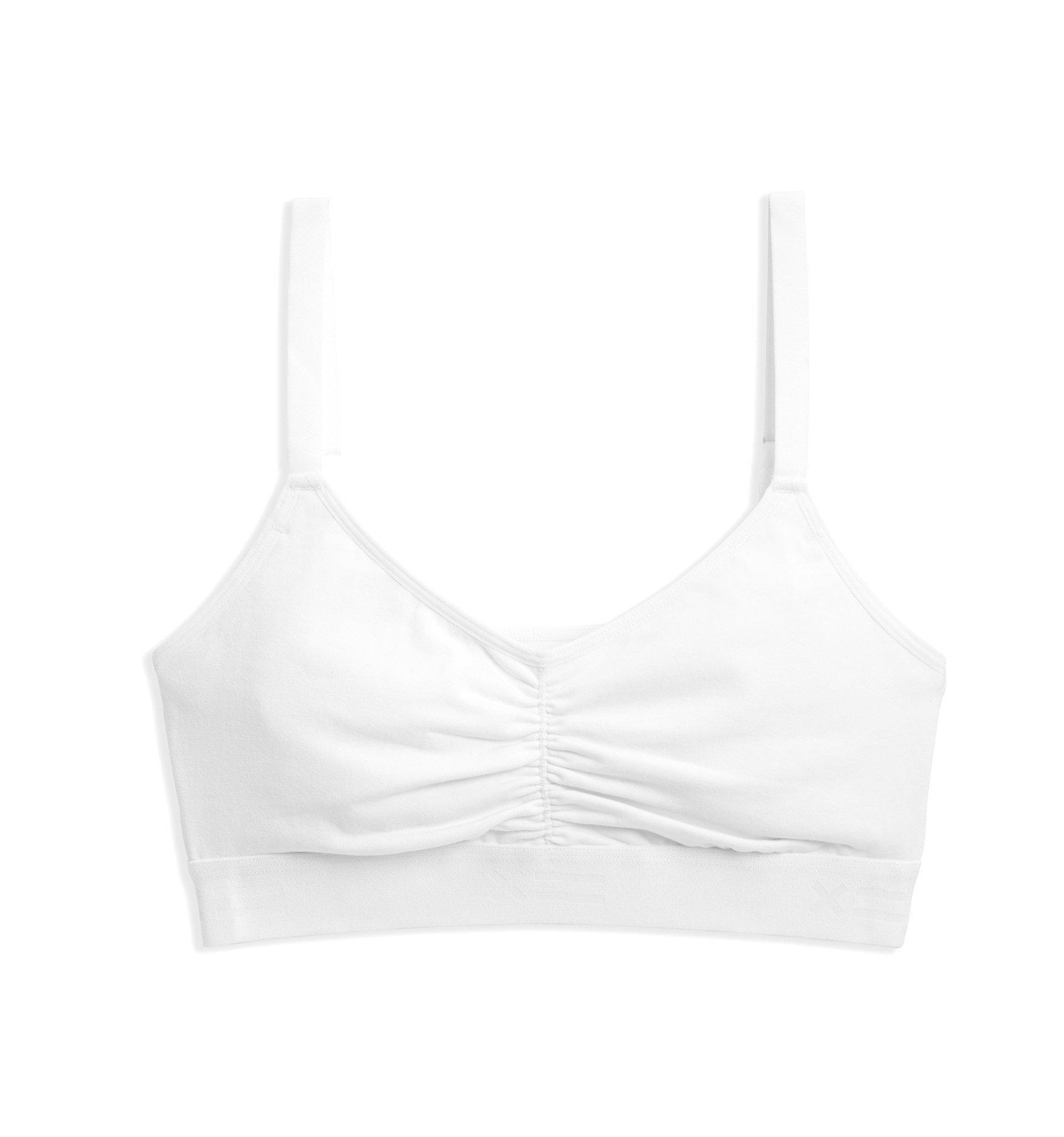 V Neck Bralette - X= White-Bra-TomboyX