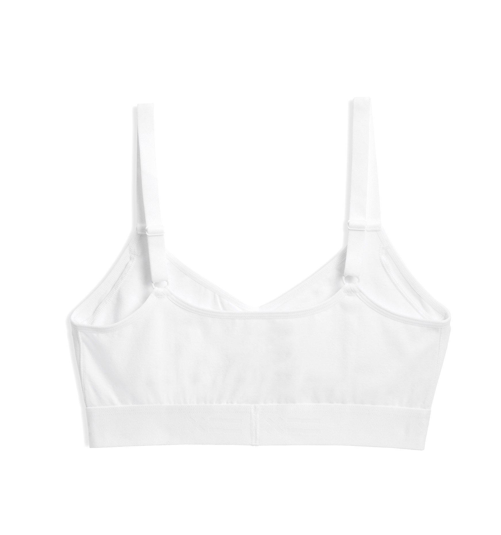 V Neck Bralette - X= White-Bra-TomboyX