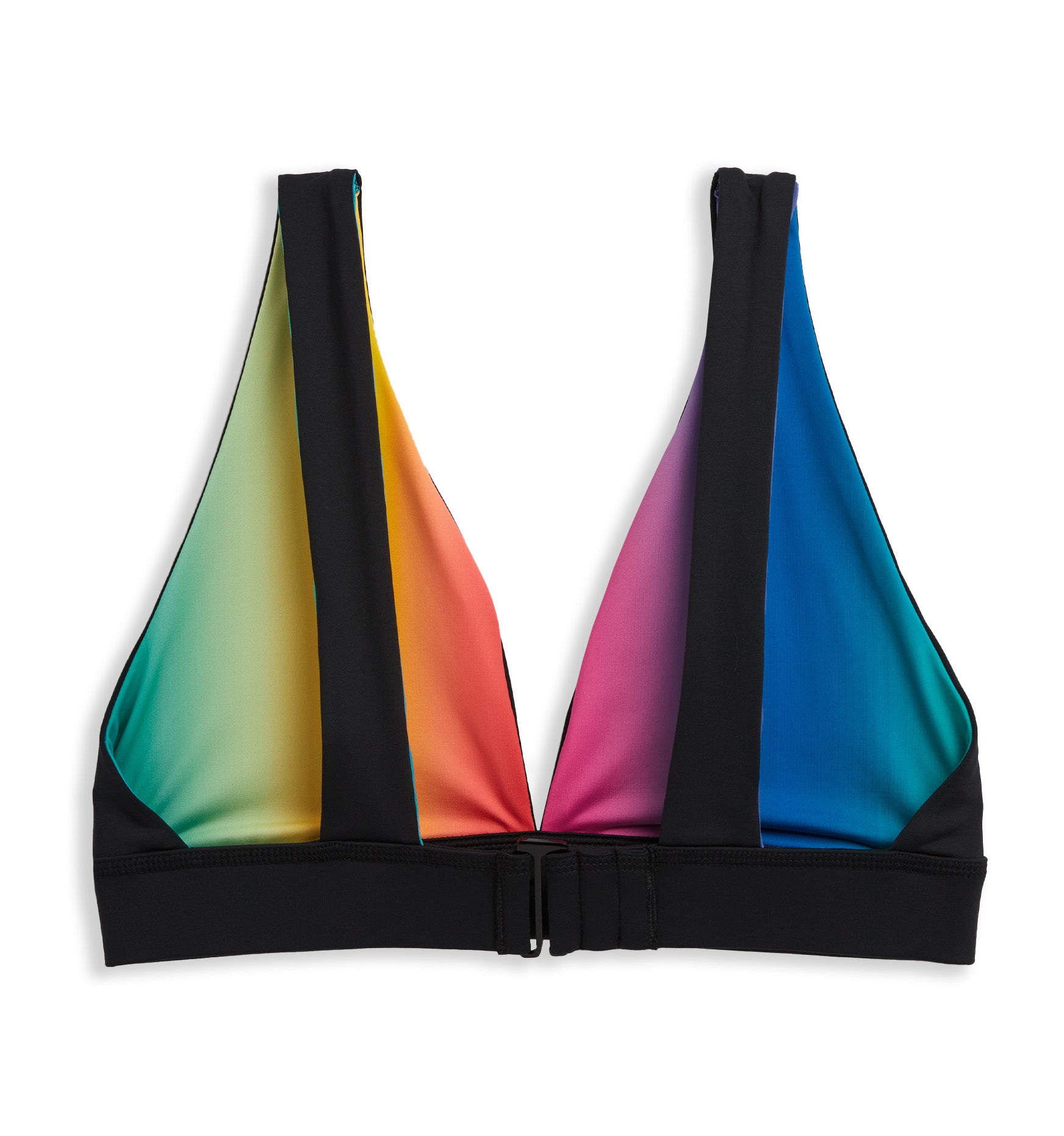 Swim Reversible Plunge Top - Melting Rainbow