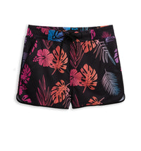 Swim 2.5" High Waisted Board Shortie - Black Novelty