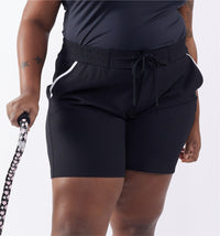 Swim 2.5" High Waisted Board Shortie - Black Novelty