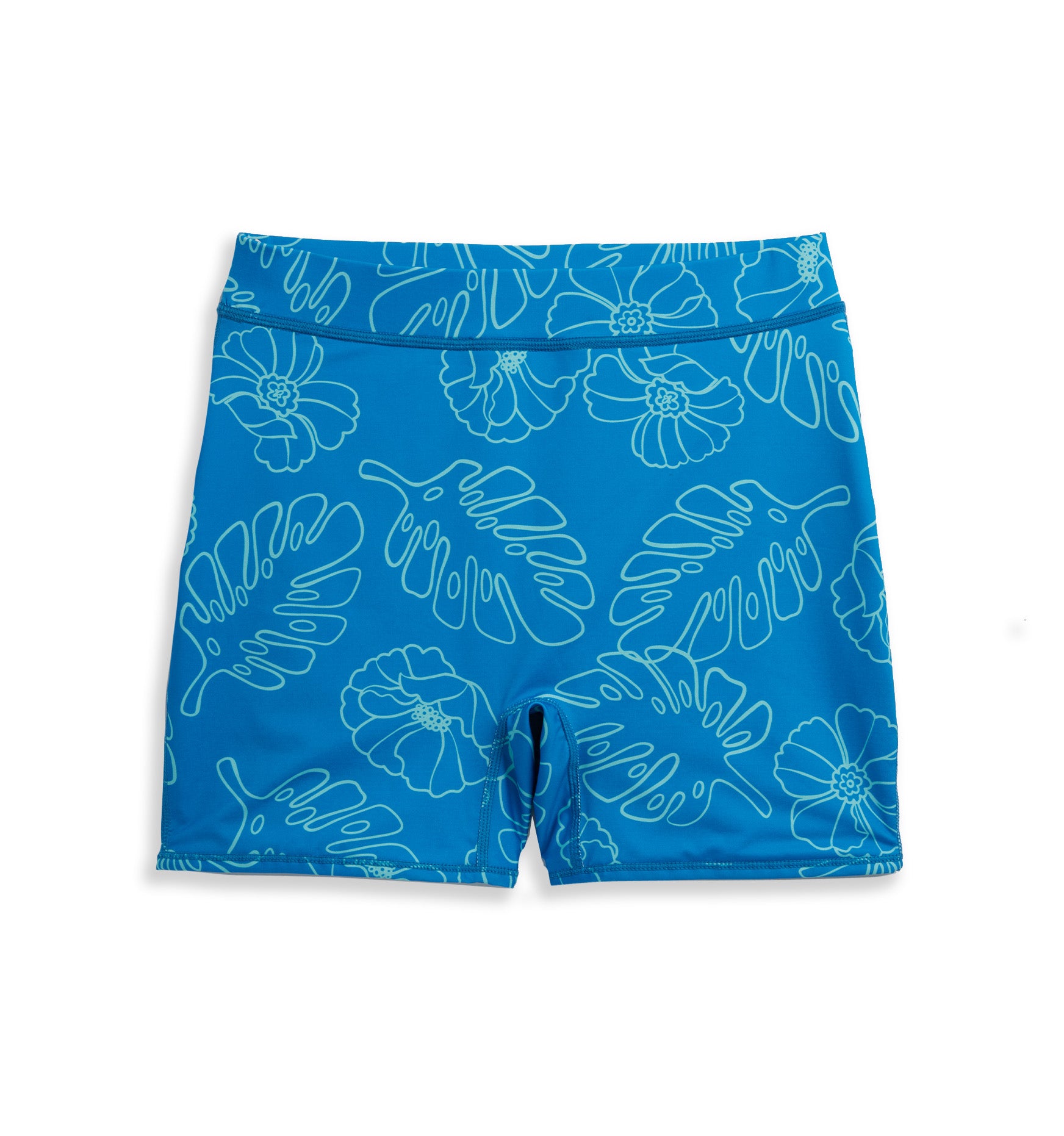 TomboyX Swim 4.5 Shorts, Quick Dry Bathing Suit Bottom Mid-Rise Trunks,  Bike Short Style, Plus Size Inclusive (XS-4X) Save The Turtles Large
