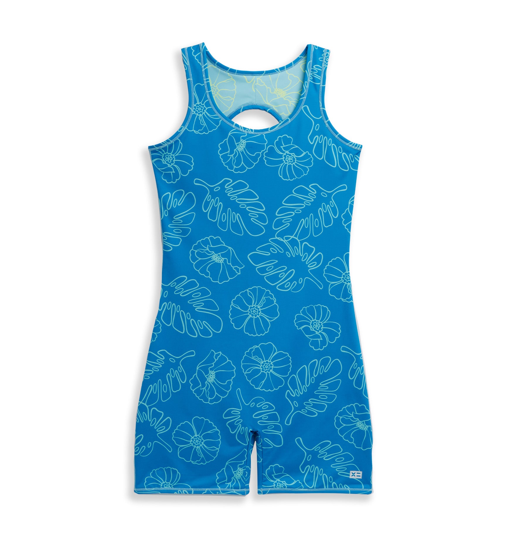 TomboyX Swim 6 Racerback Unisuit, Fullly Lined, One Piece Bathing Suit ,  UPF 50 Sun Protection, Plus Size Inclusive (XS-6X) Royal X Small