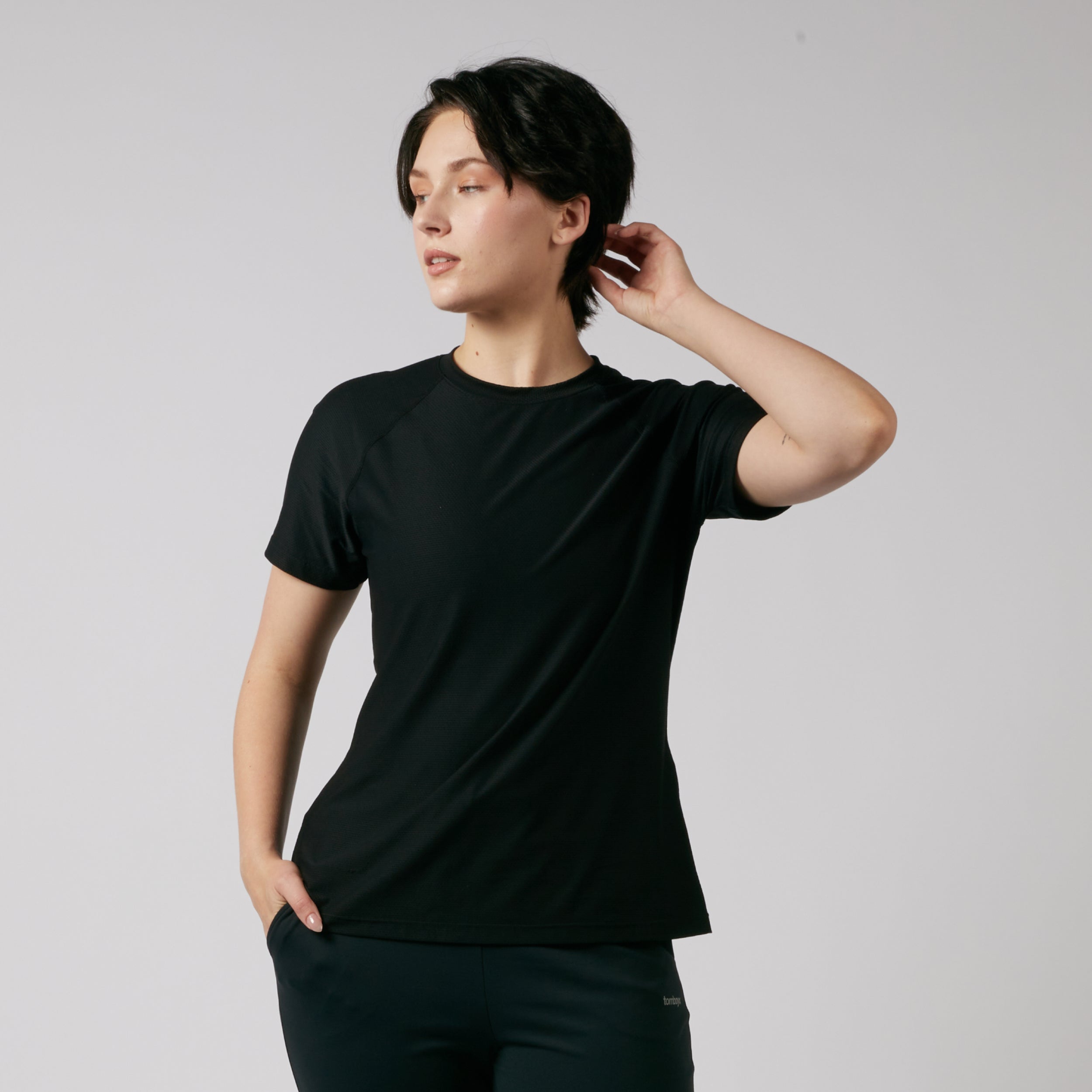 Solarmesh Raglan Tee - Black