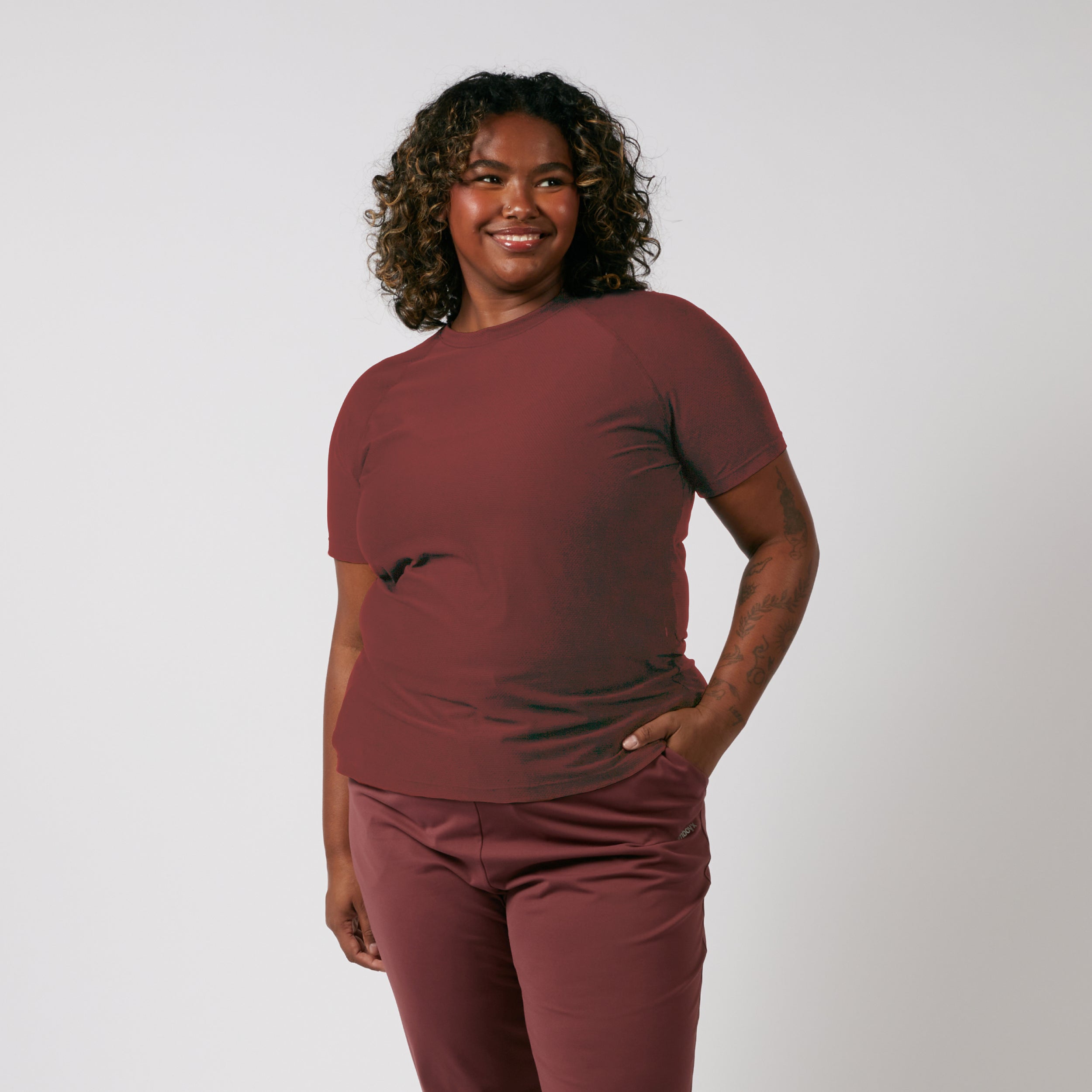 Solarmesh Raglan Tee - Fig