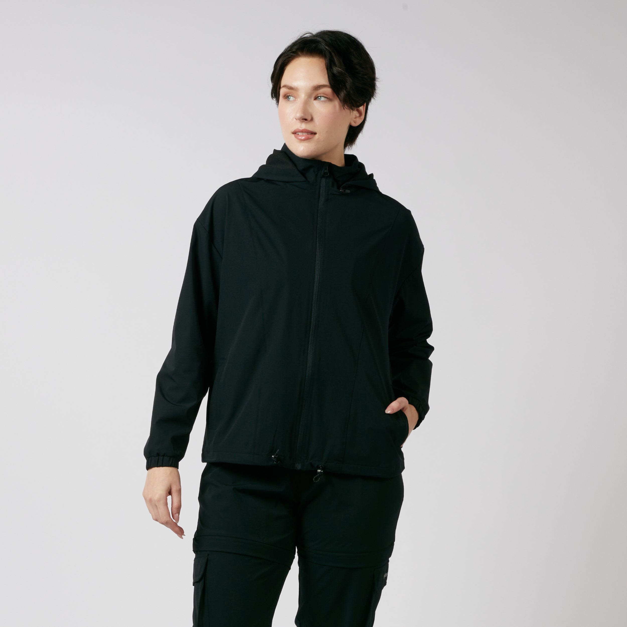 Zip-Off Windbreaker - Black