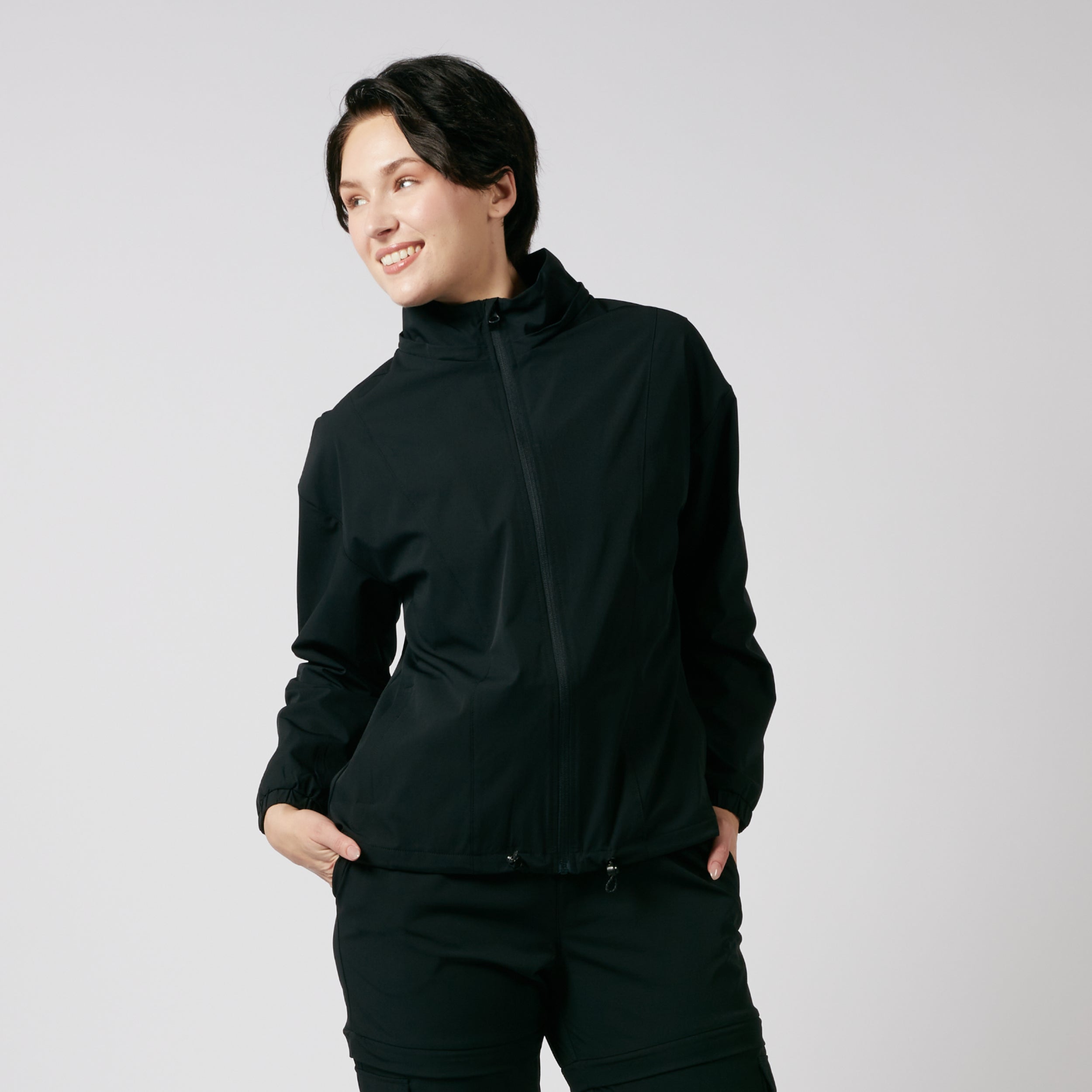 Zip-Off Windbreaker - Black