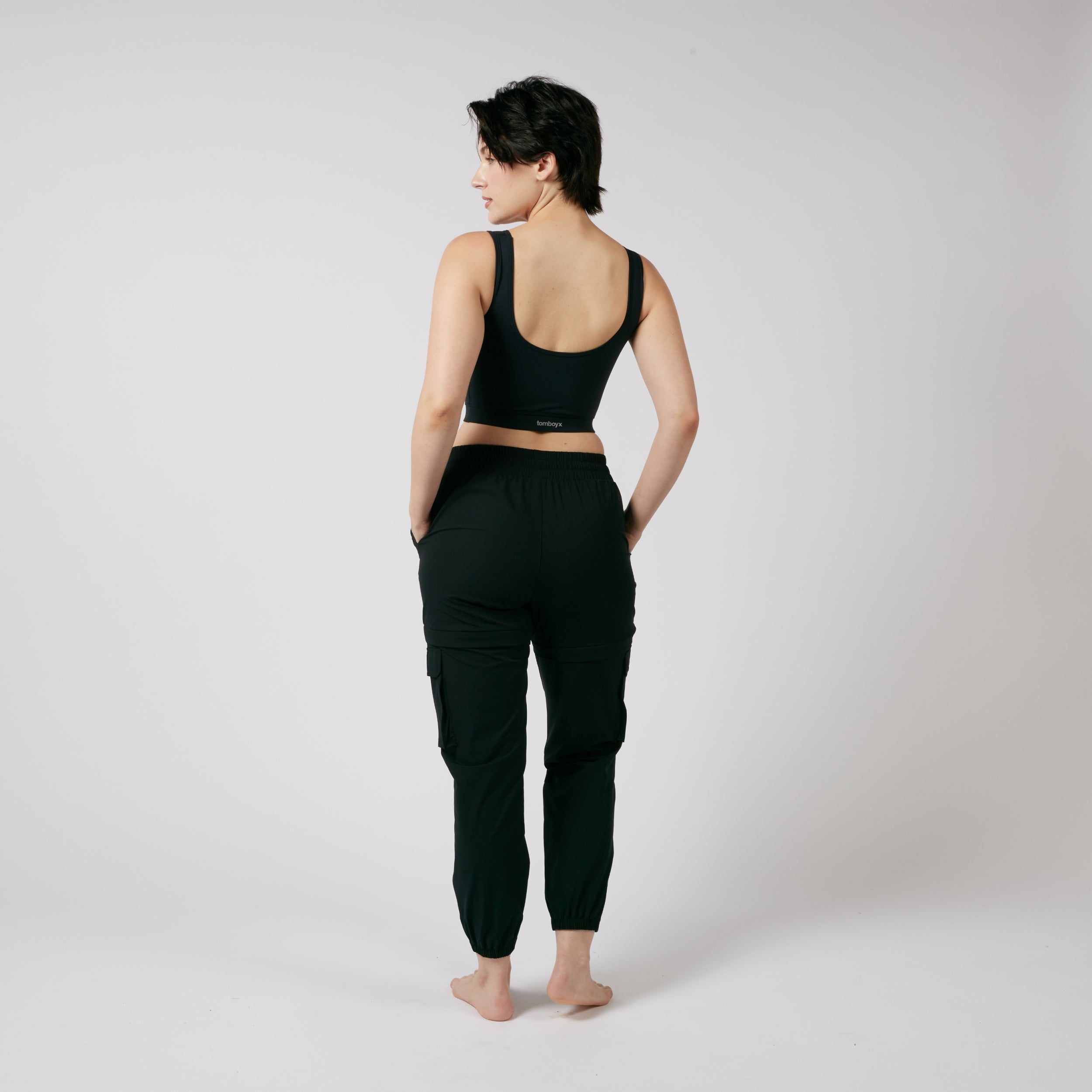 Zip-Off Running Jogger - Black