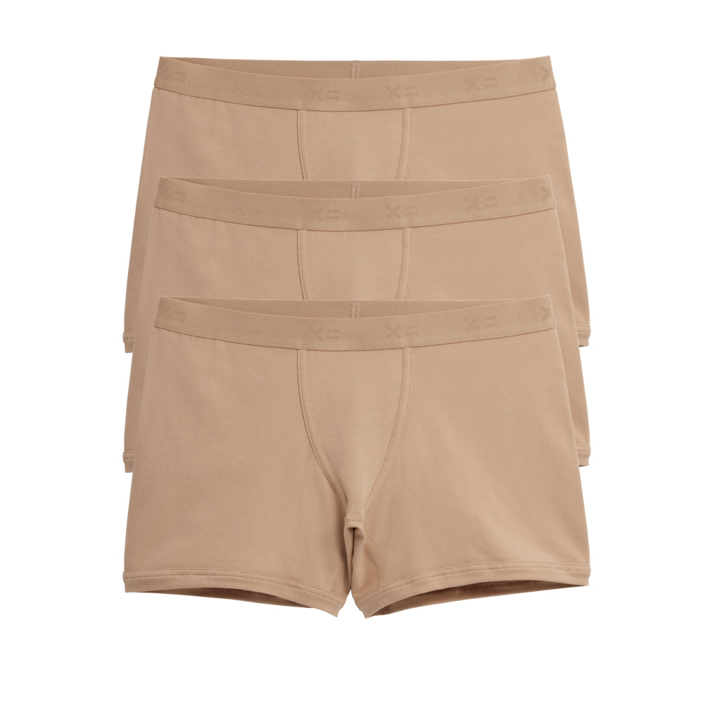 4.5" Trunks 3 Pack Cotton Chai