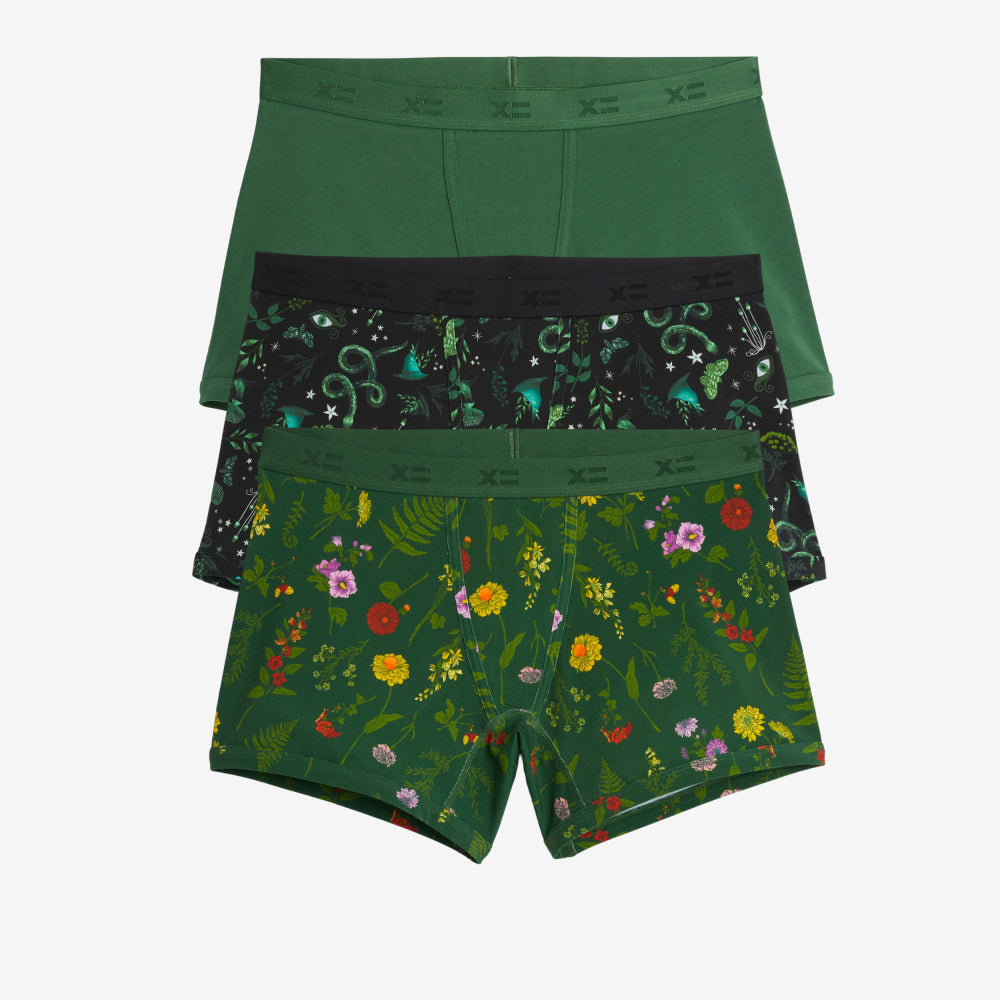 4.5" Trunks 3-Pack - Fern and Floral