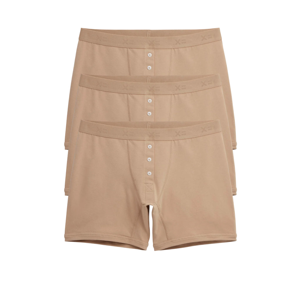 9" Boxer Briefs 3-Pack - Cotton Chai
