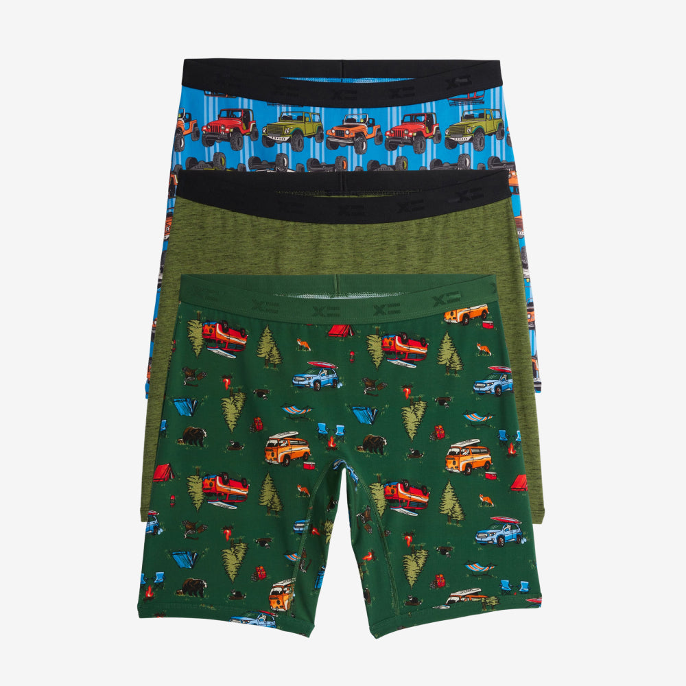 9" Boxer Briefs 3-Pack - Road Ahead