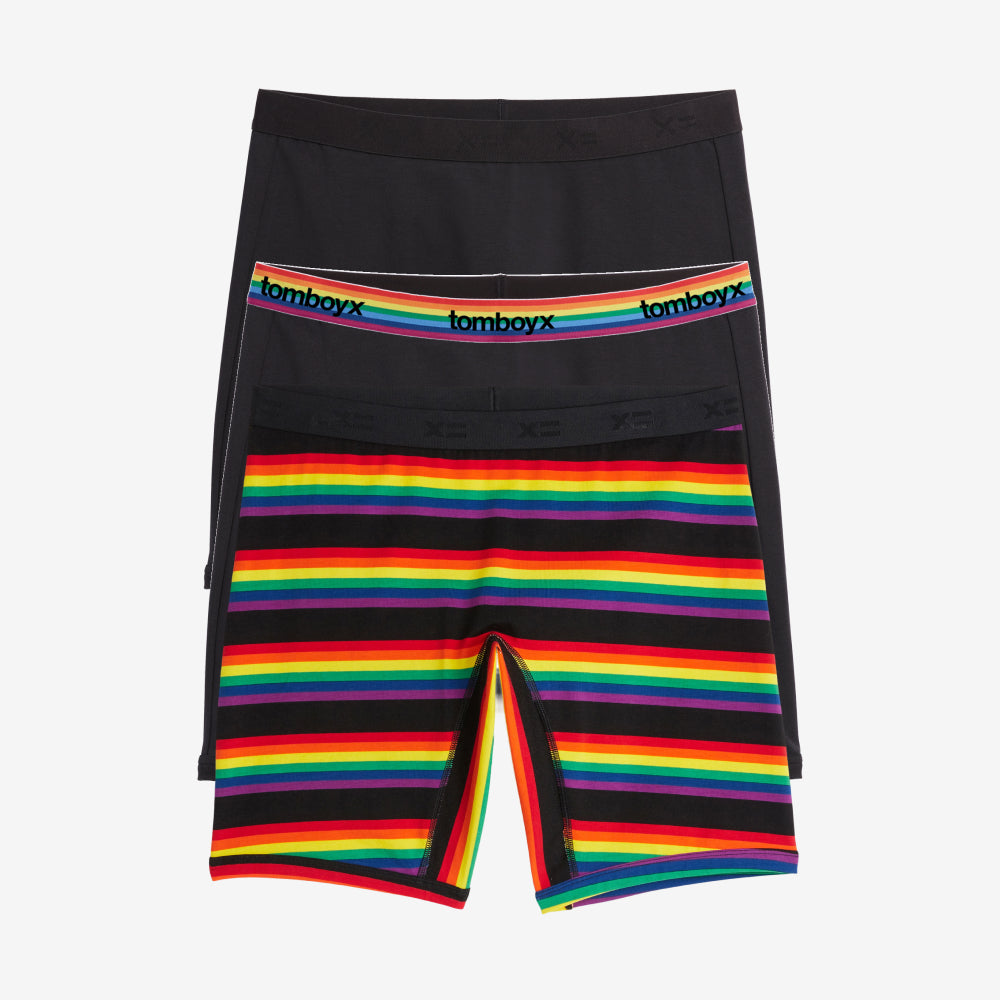 9" Boxer Briefs 3-Pack - Stripe Up