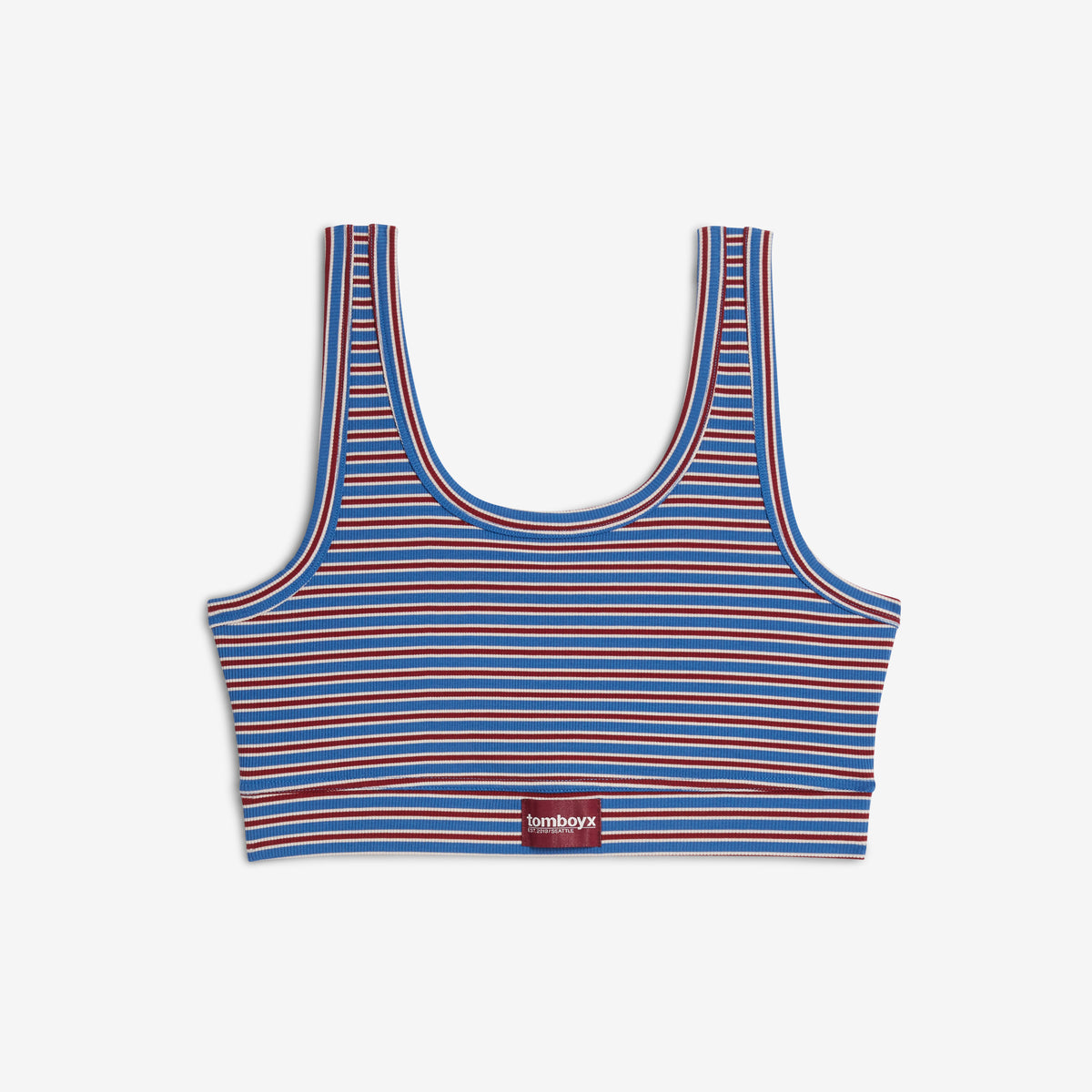 Bamboo Rib Essentials Soft Bra - Alpine Stripe
