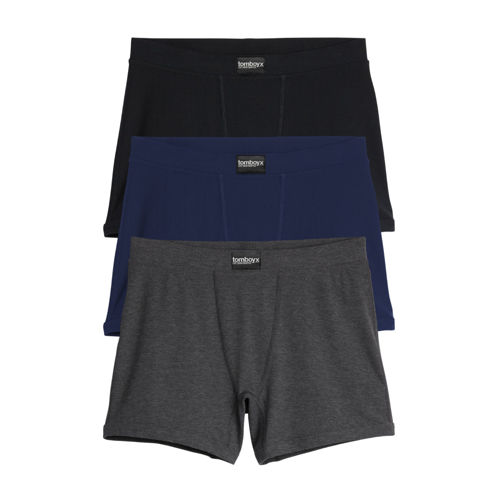 Bamboo Rib 4.5" Trunks 3-Pack - Core
