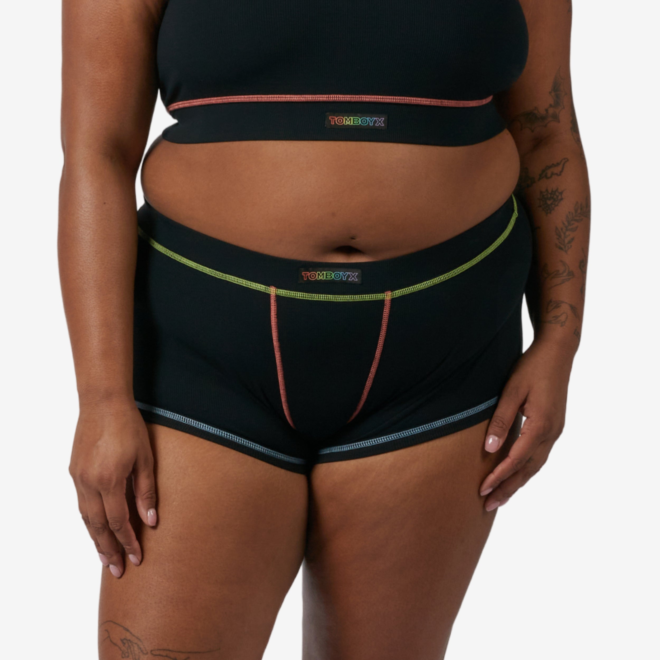 Bamboo Rib Boy Shorts - Stitched With Love