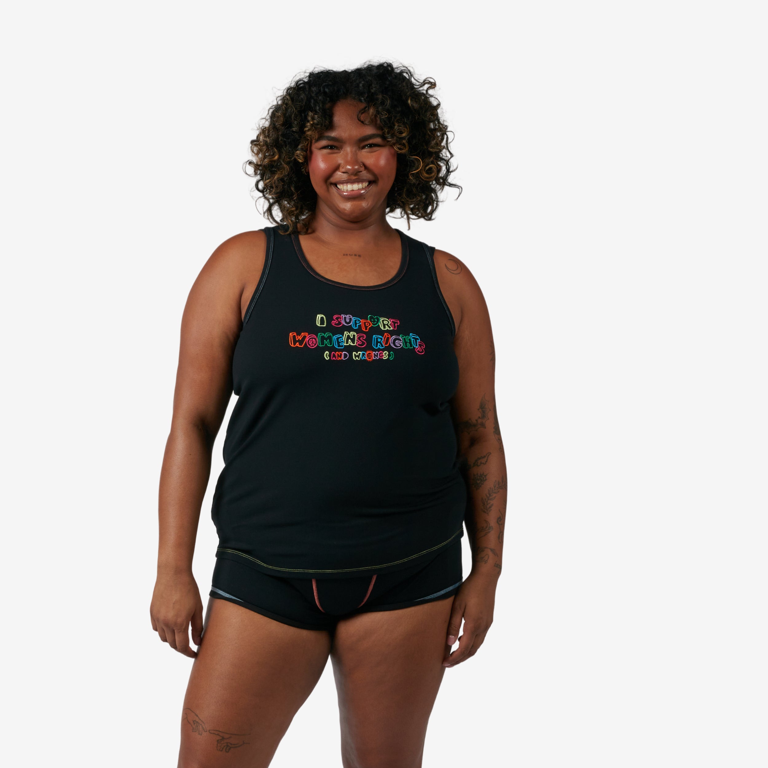 Model: Maliyah is 5'7" and wears a 2X