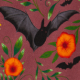 Batwing Brocade Mauve