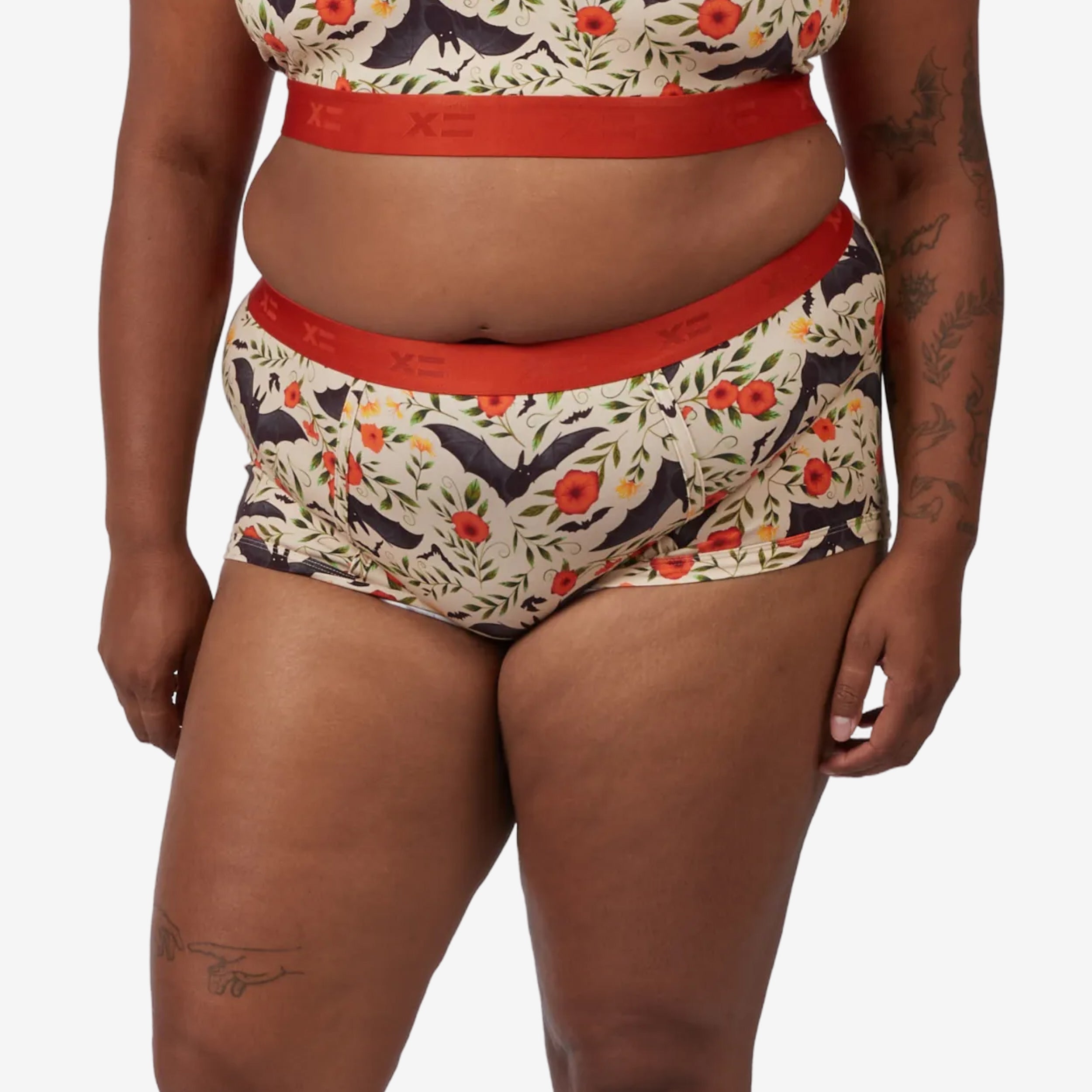 Boy Shorts - Batwing Brocade Chai