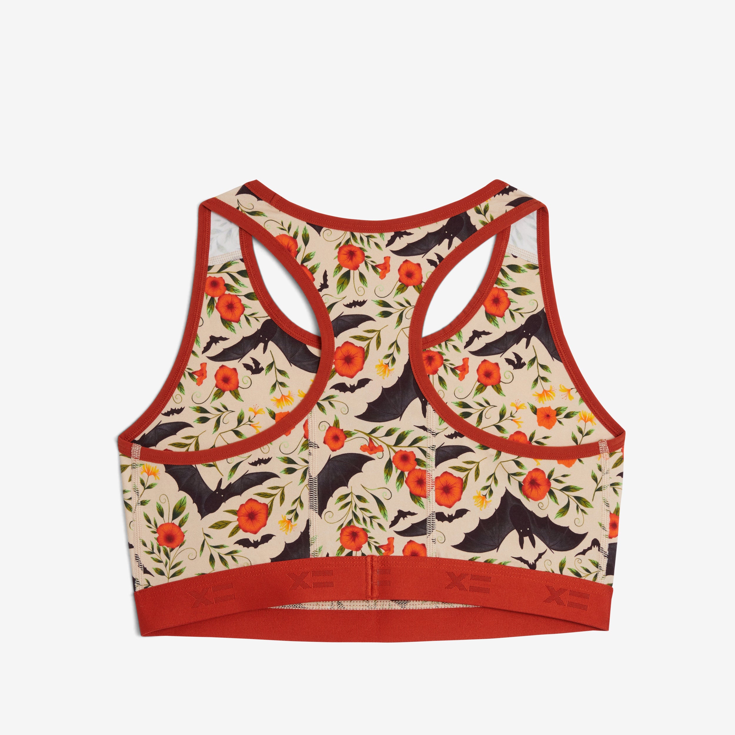 Racerback Soft Bra - Batwing Brocade Chai