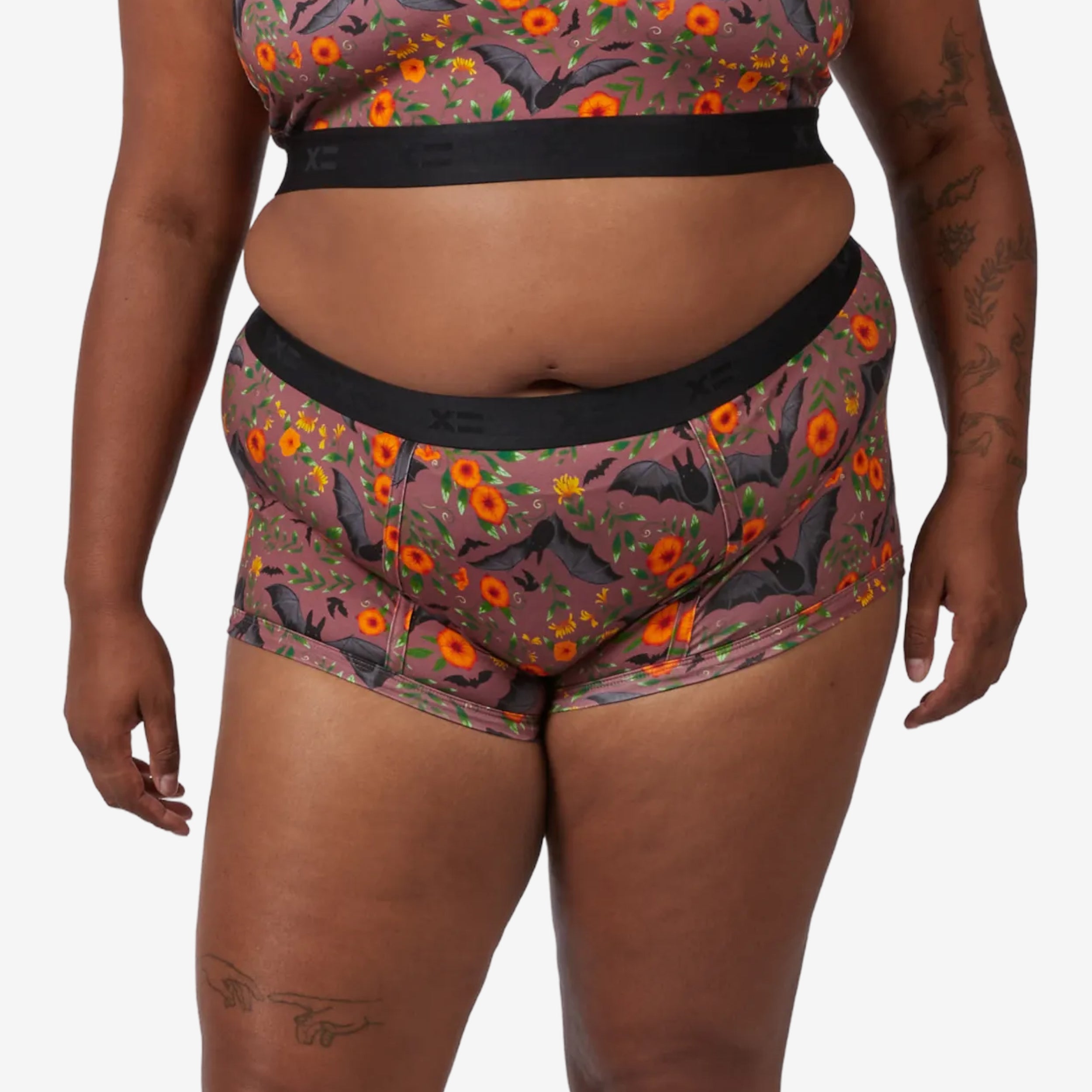 4.5" Trunks - Batwing Brocade Mauve
