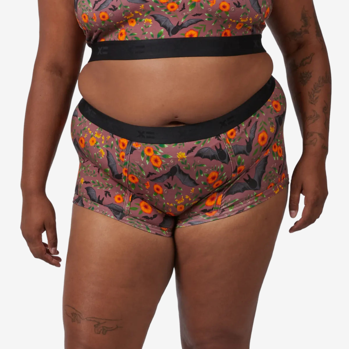 4.5" Trunks - Batwing Brocade Mauve