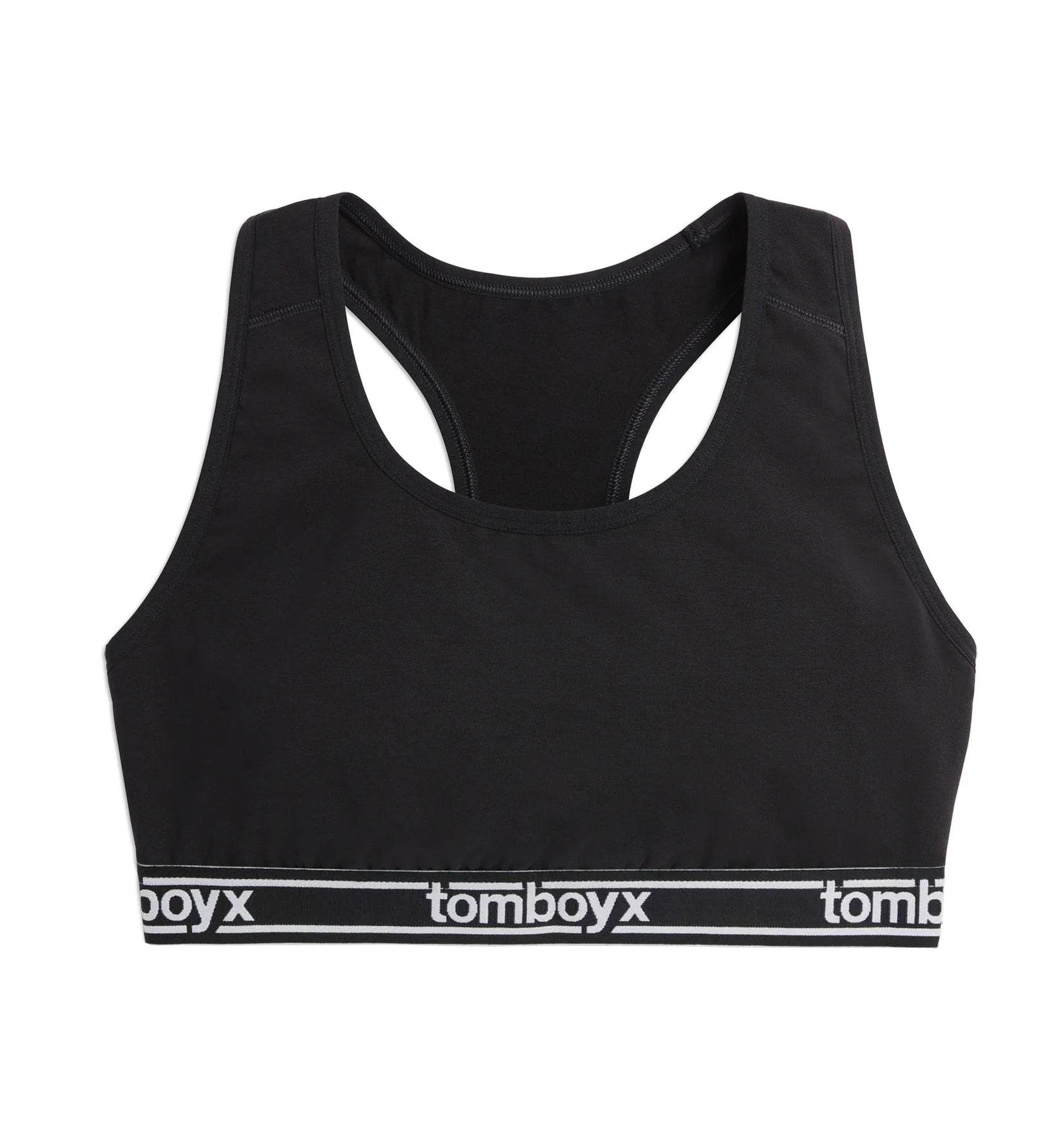 Racerback Soft Bra - Black Logo