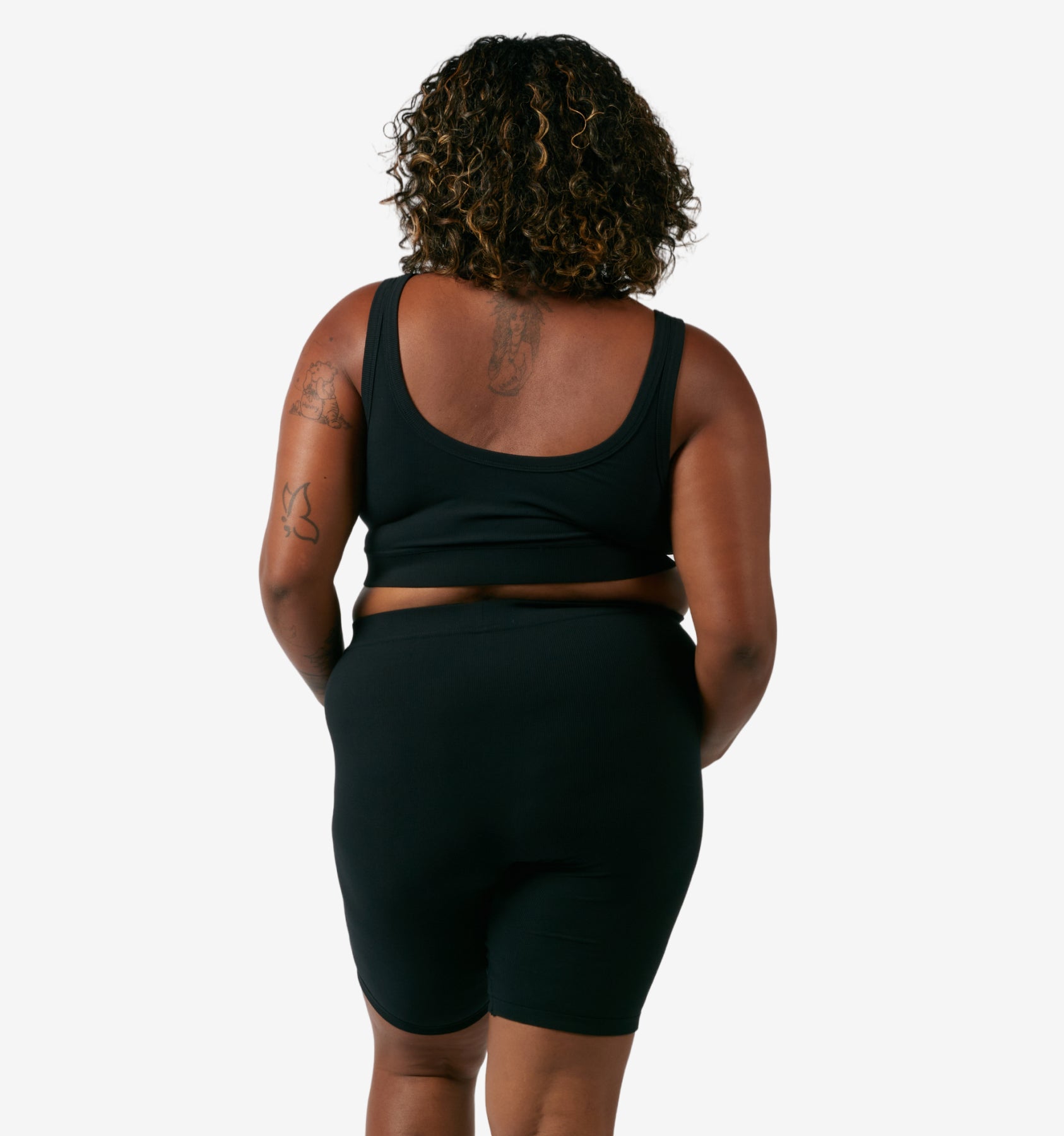 Bamboo Rib 9" Boxer Briefs - Black