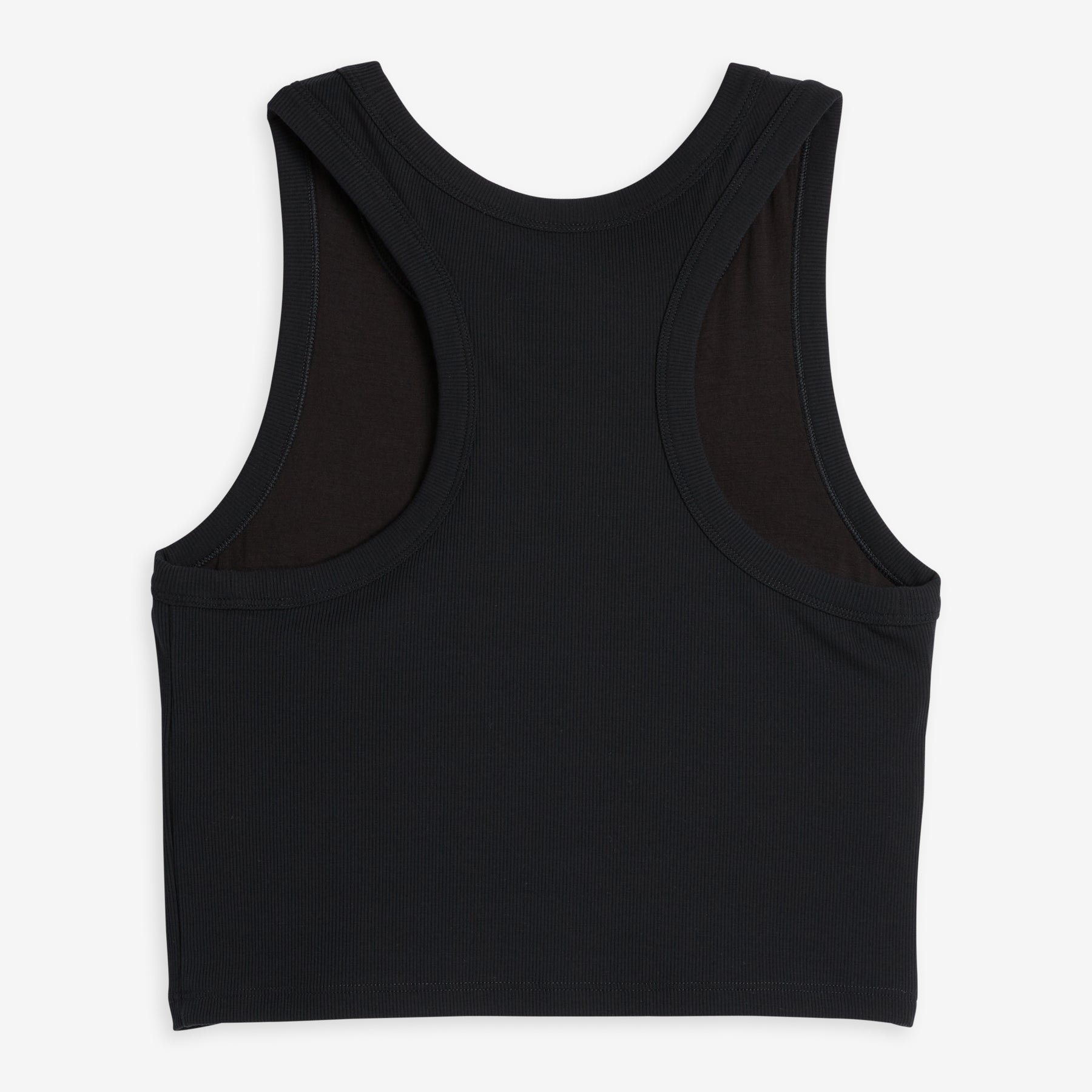 Bamboo Rib Bra Top - Black