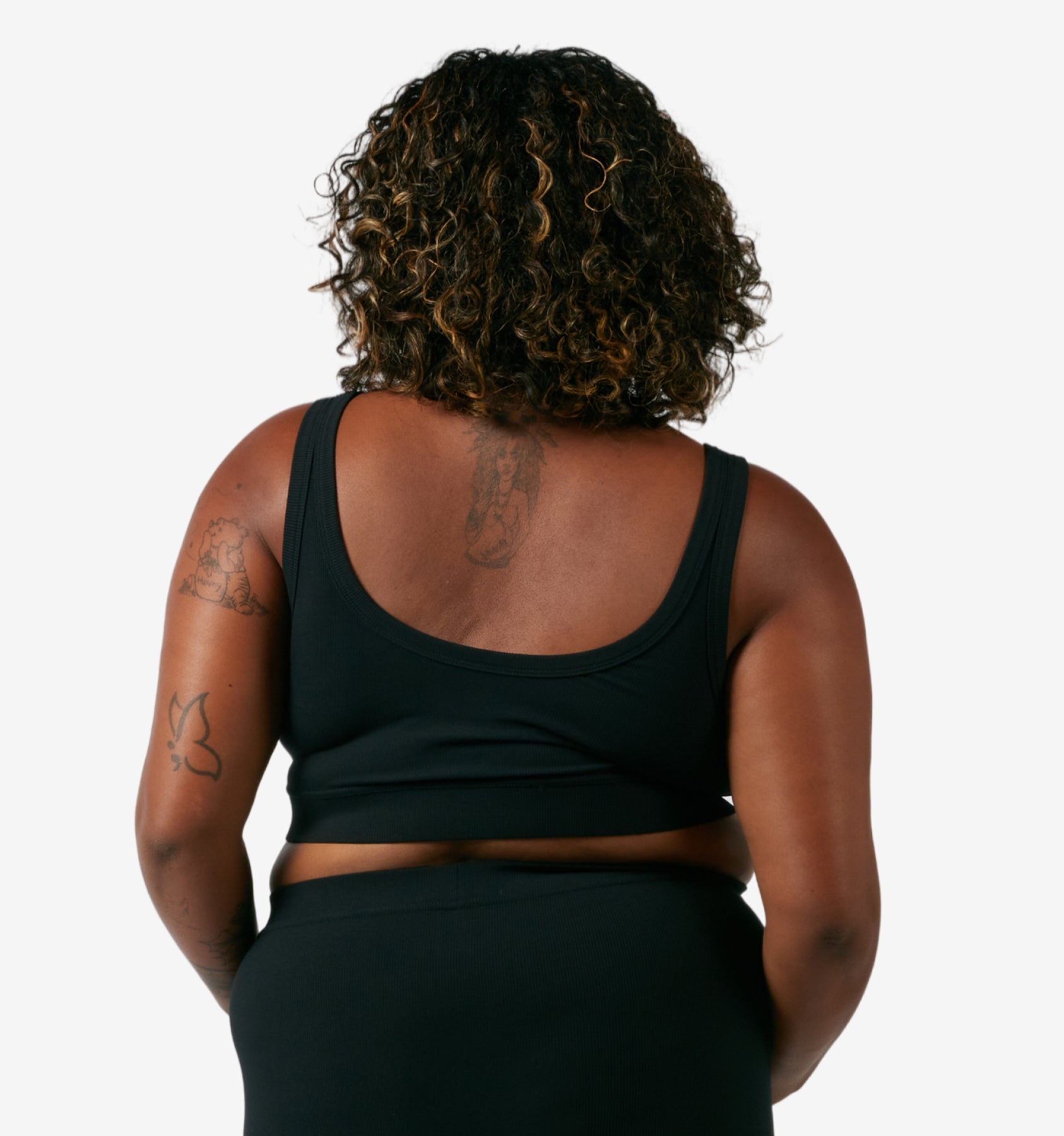 Bamboo Rib Essentials Soft Bra - Black