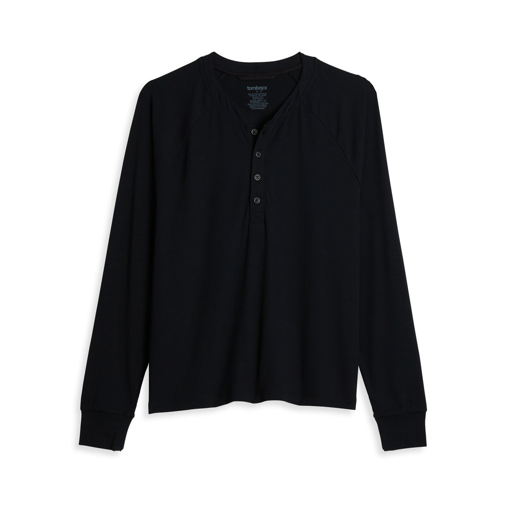 Bamboo Rib Long Sleeve Henley