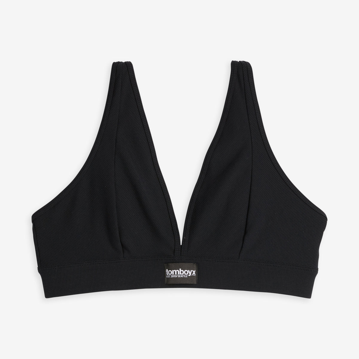 Bamboo Rib Plunge Bra
