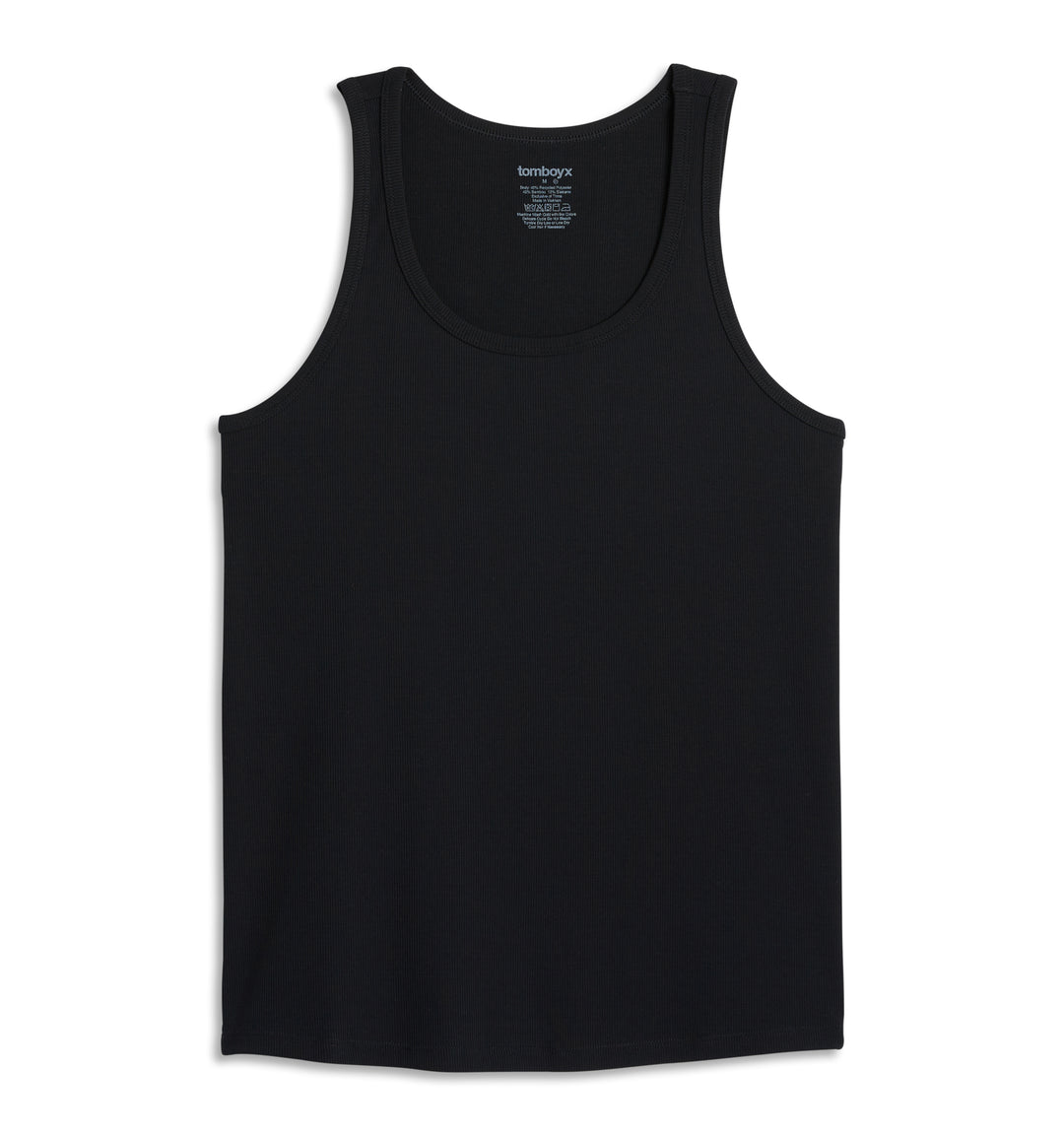 Bamboo Rib Long Sleeve Henley - Black – tomboyx