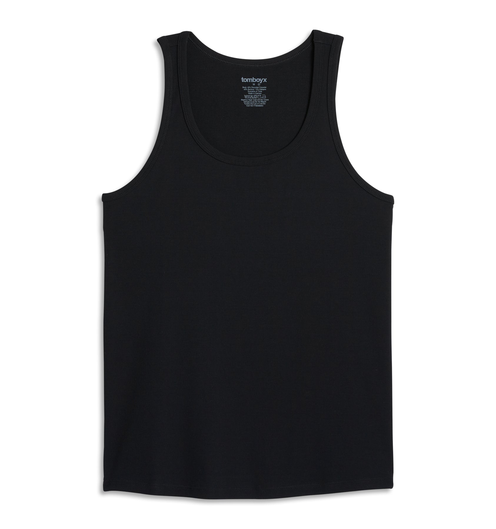 Bamboo Rib Tank - Black