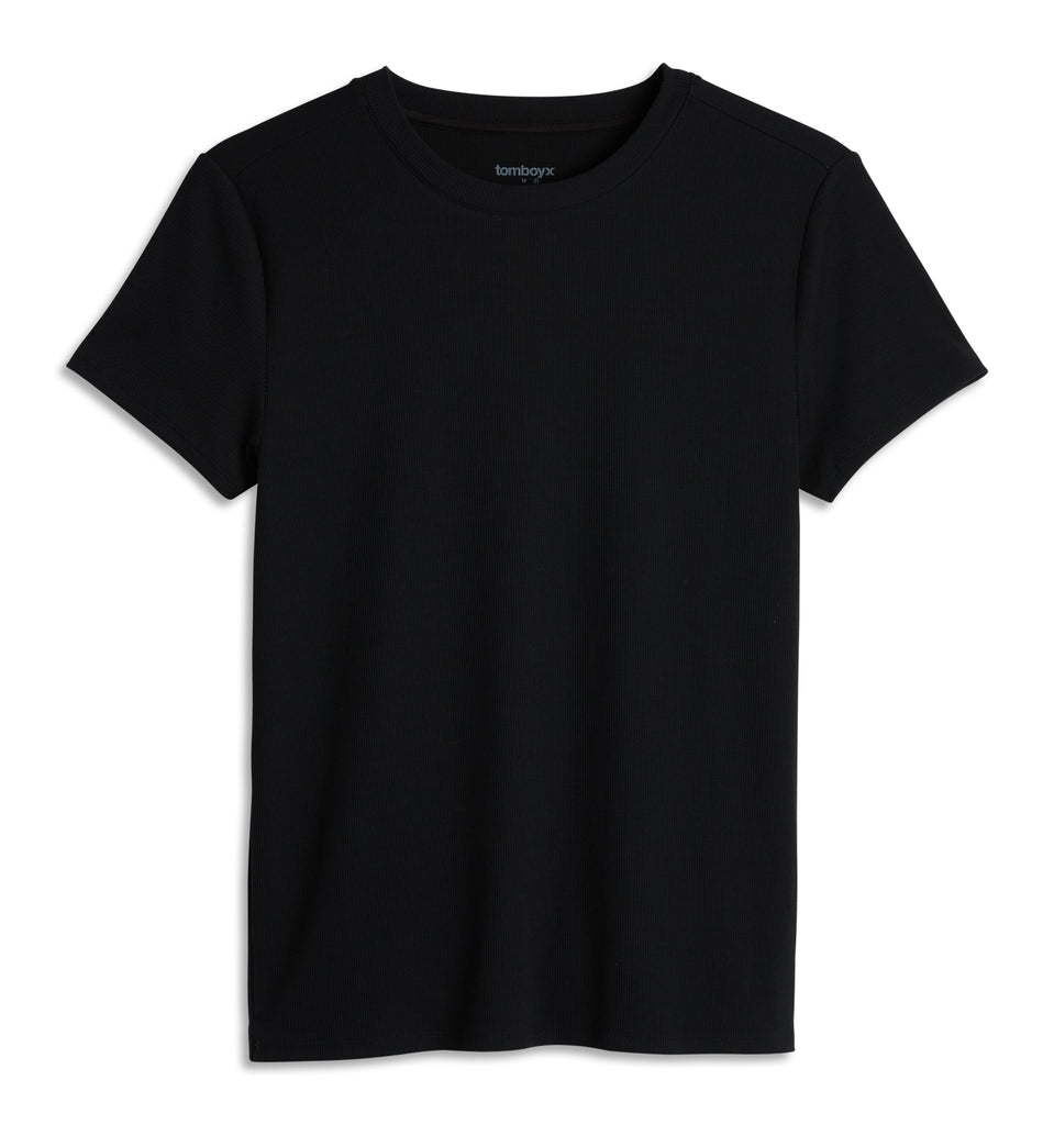 Bamboo Rib Short Sleeve Tee