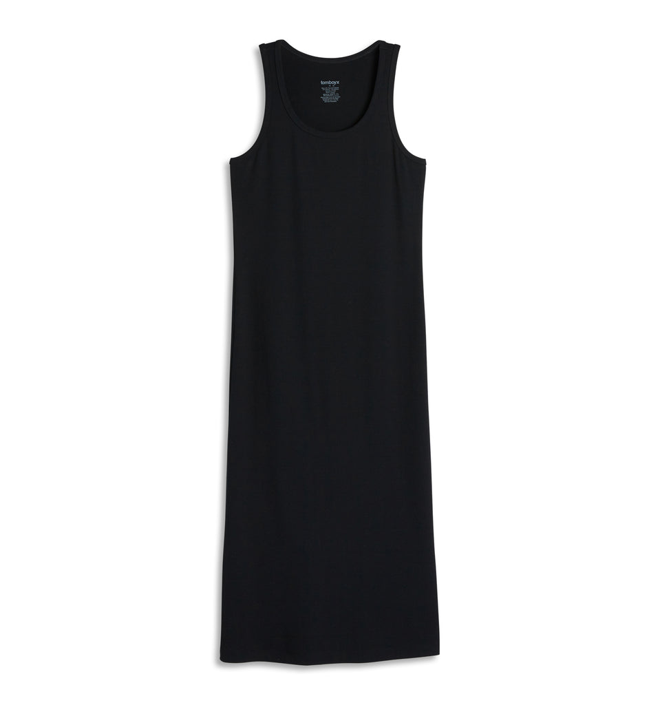 Bamboo Rib Sleeveless Midi Dress