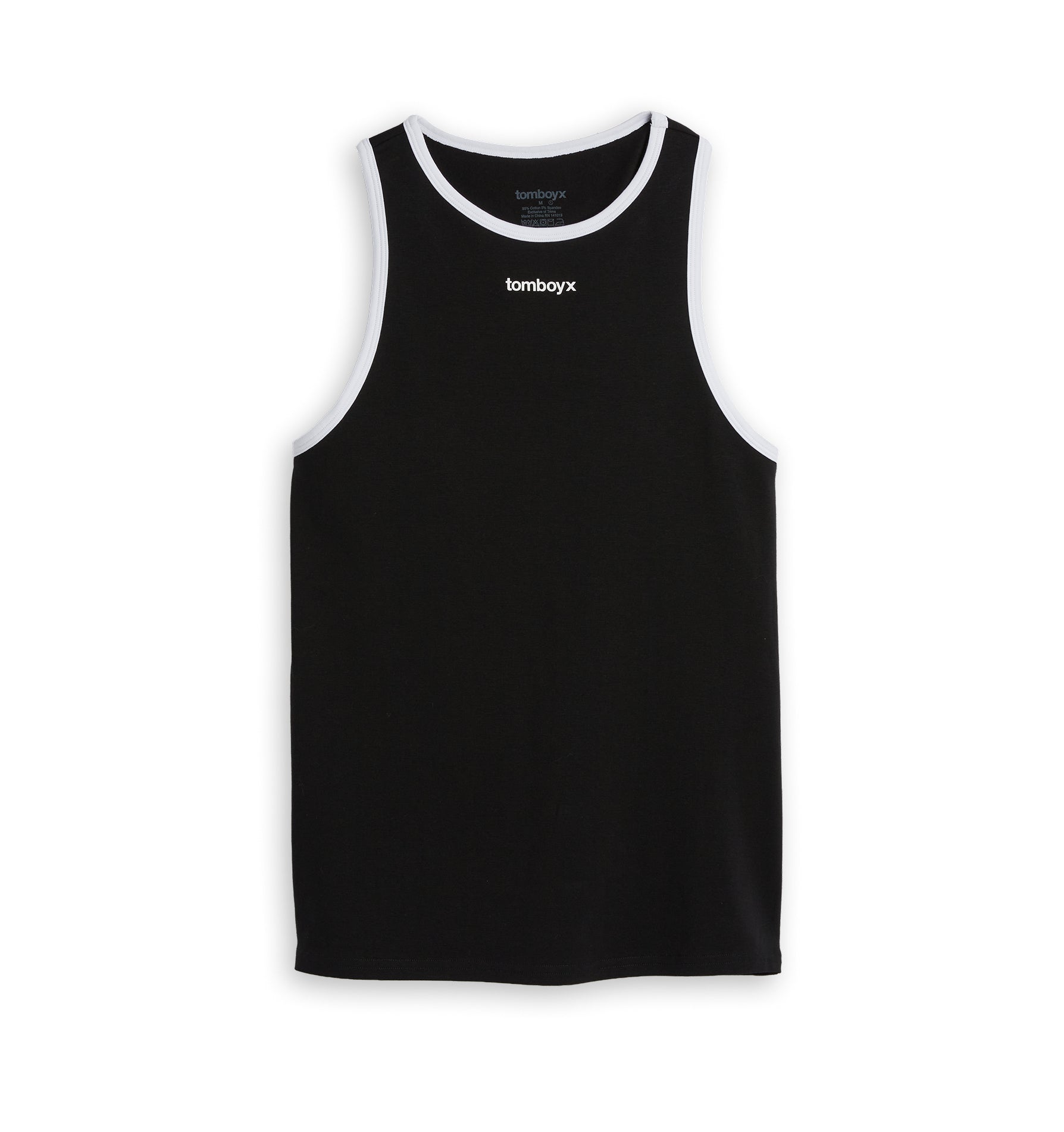 Cotton Ringer Tank - Black