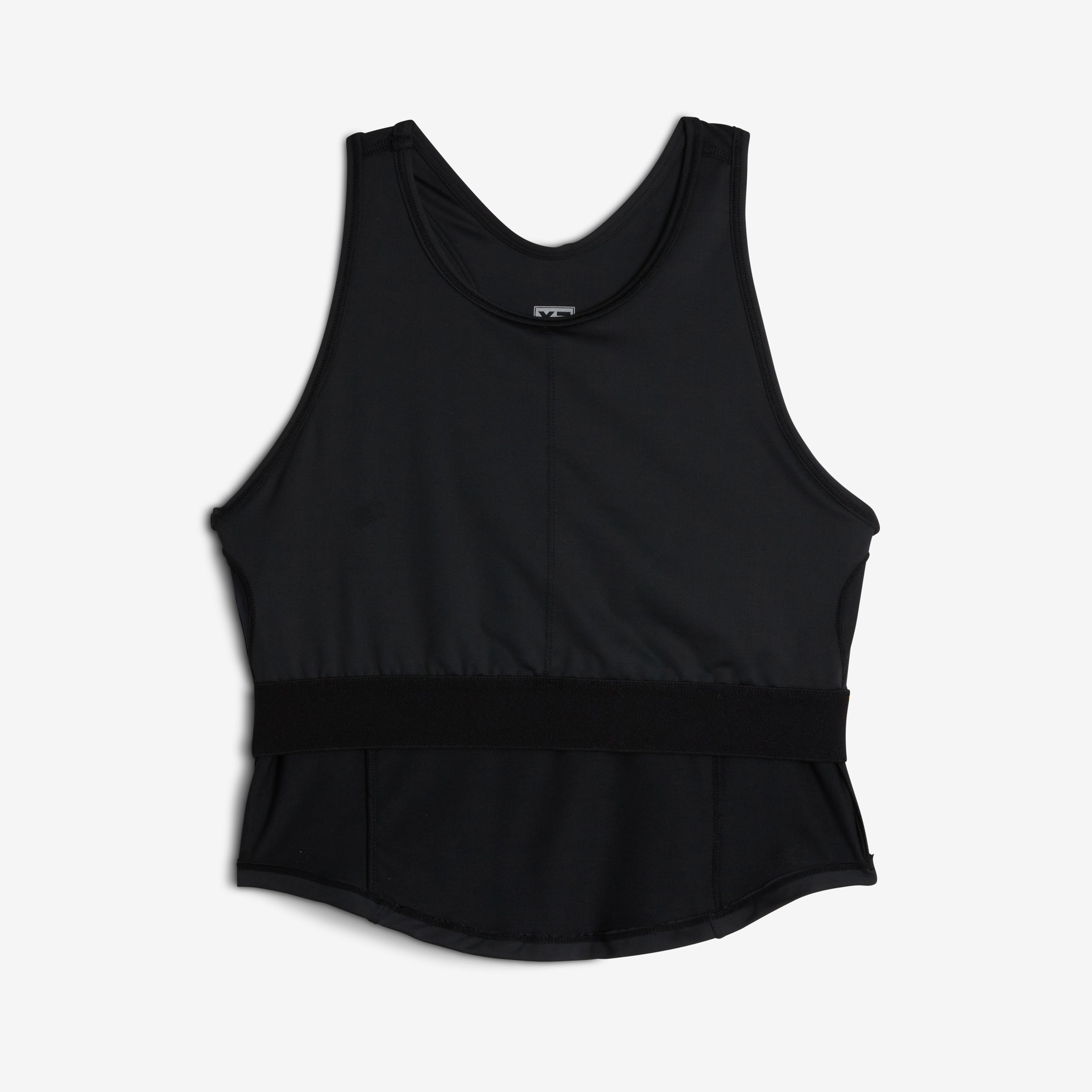 Swim High Neck Top - Black