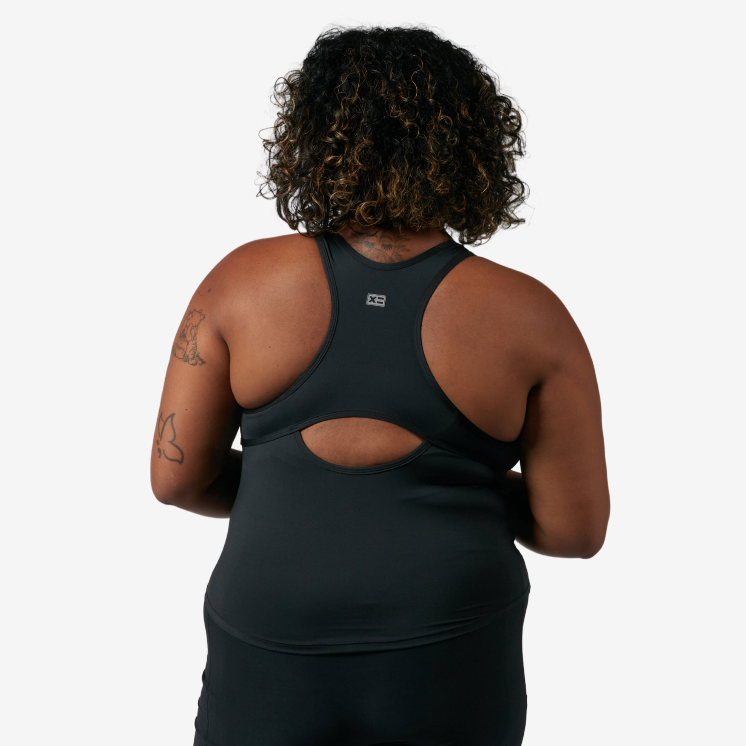 Swim High Neck Top - Black