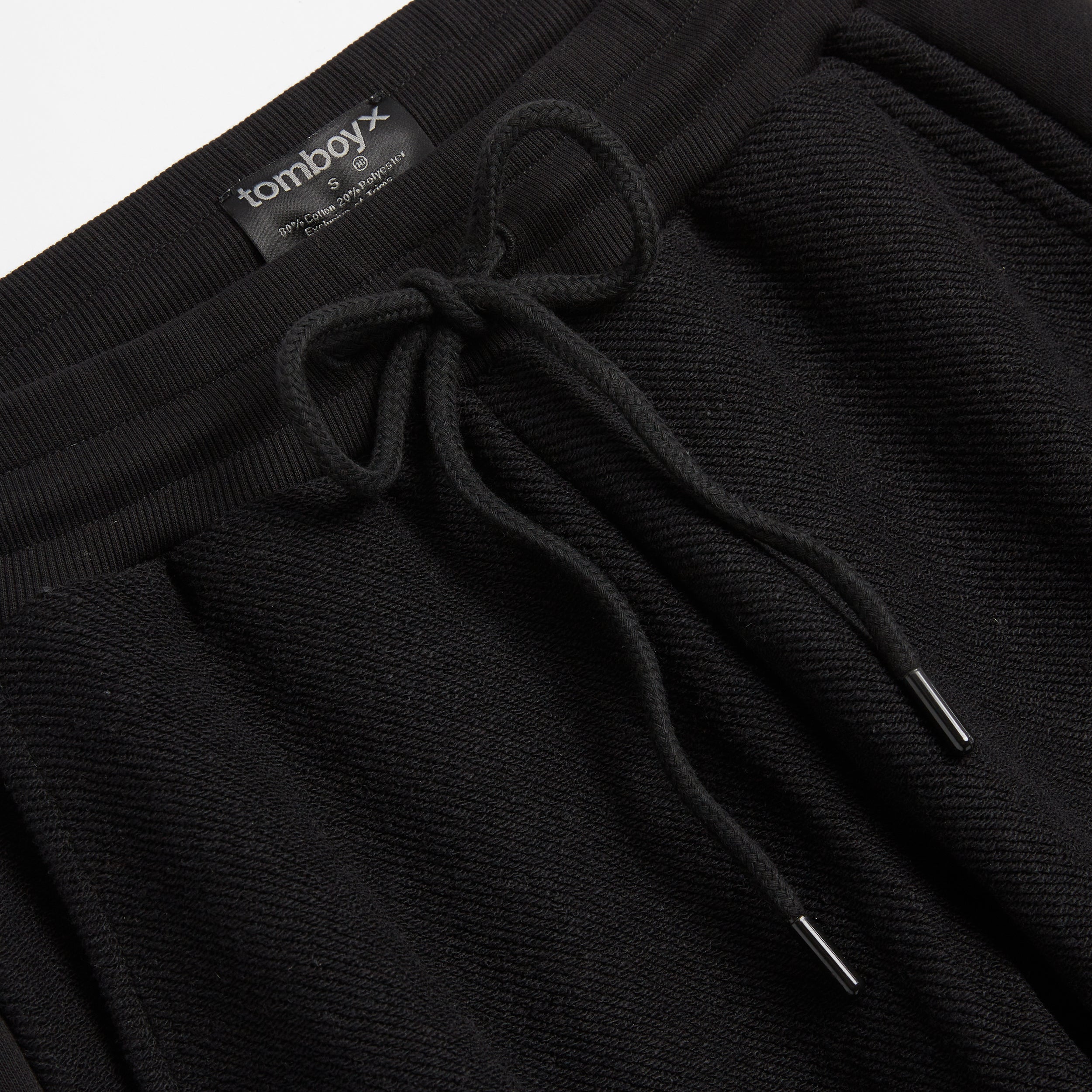 Inside Out French Terry Jogger - Black