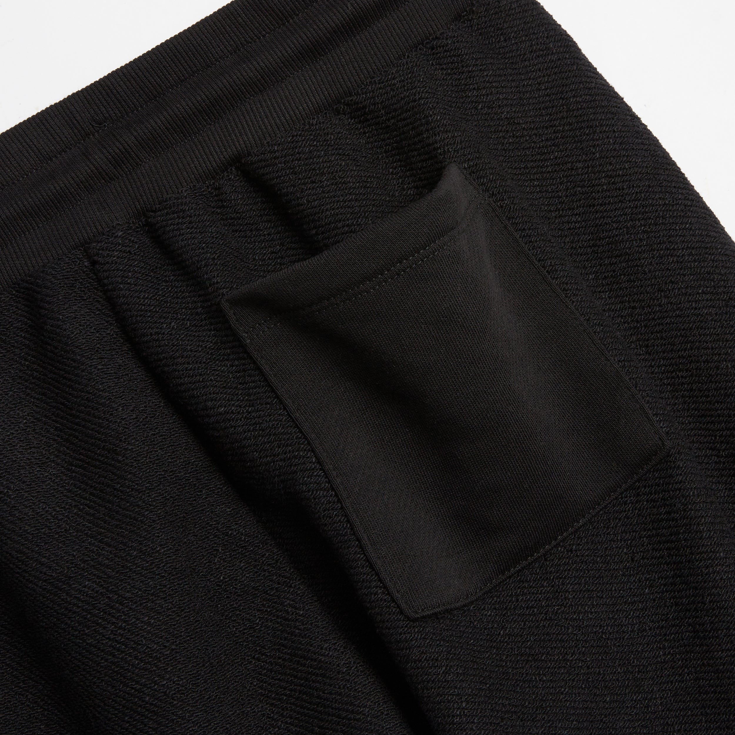 Inside Out French Terry Jogger - Black