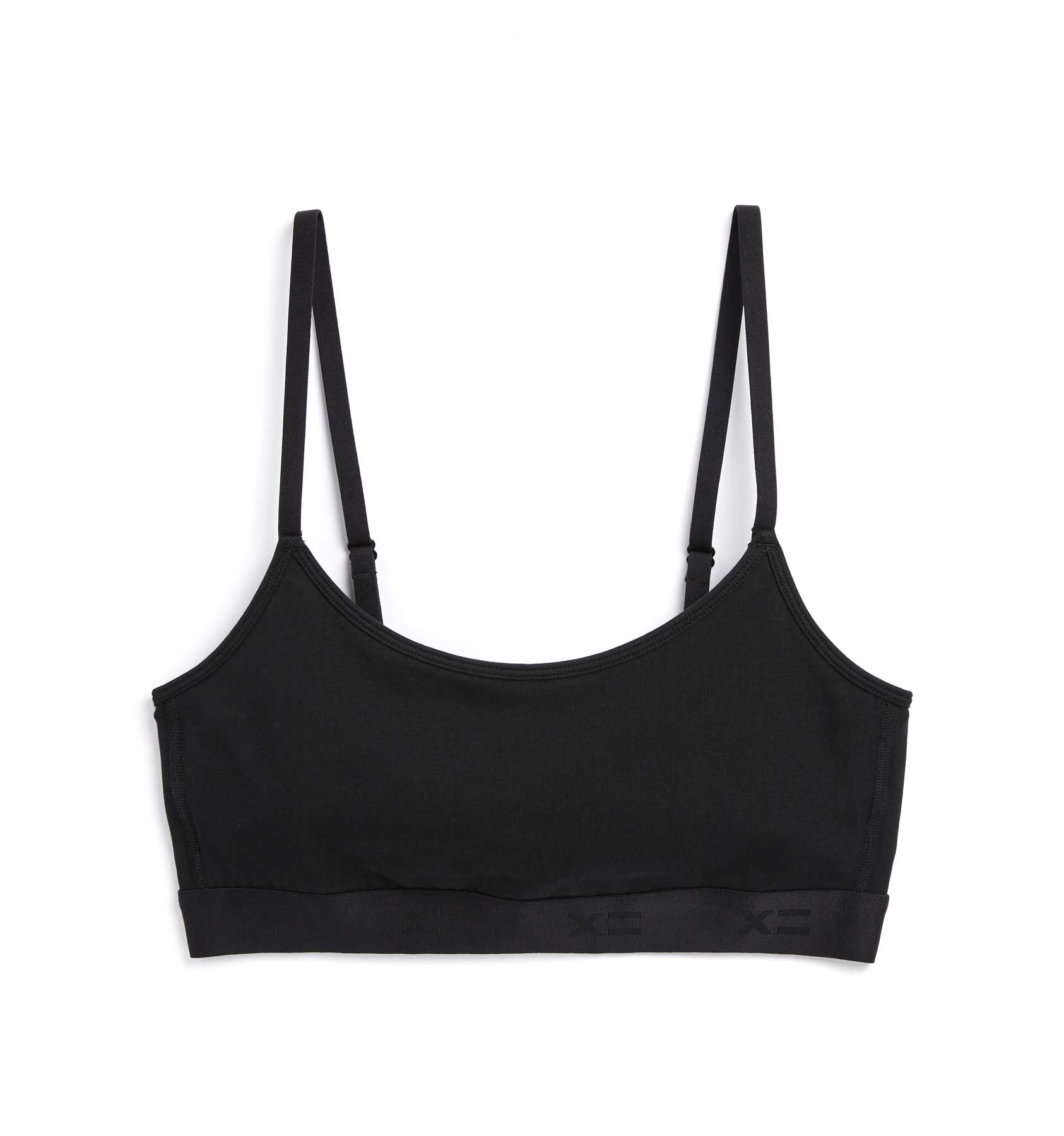 Low Cut Soft Bra - X= Black