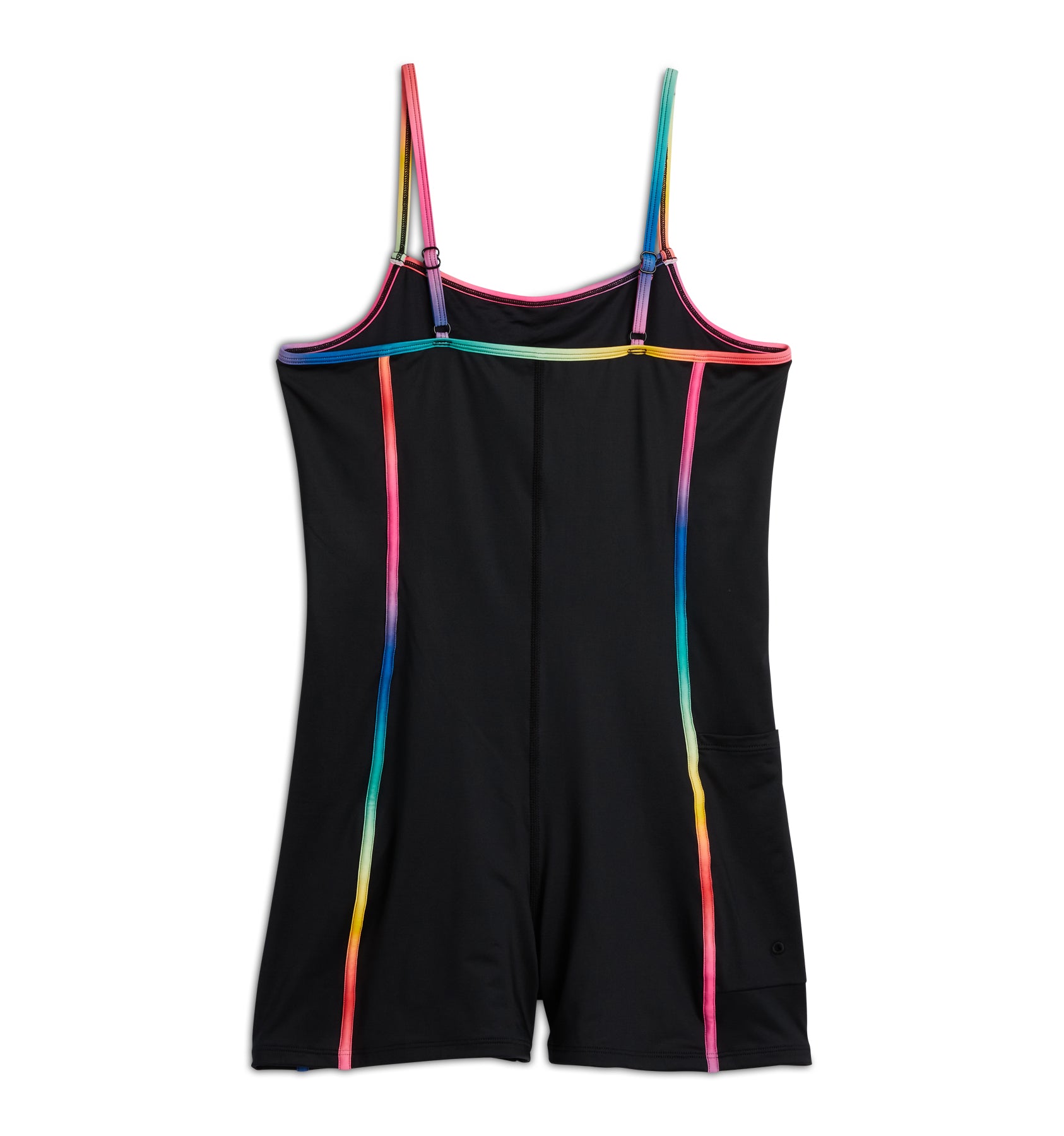 Swim 3.5" Skinny Strap Unisuit - Black Rainbow Ombre